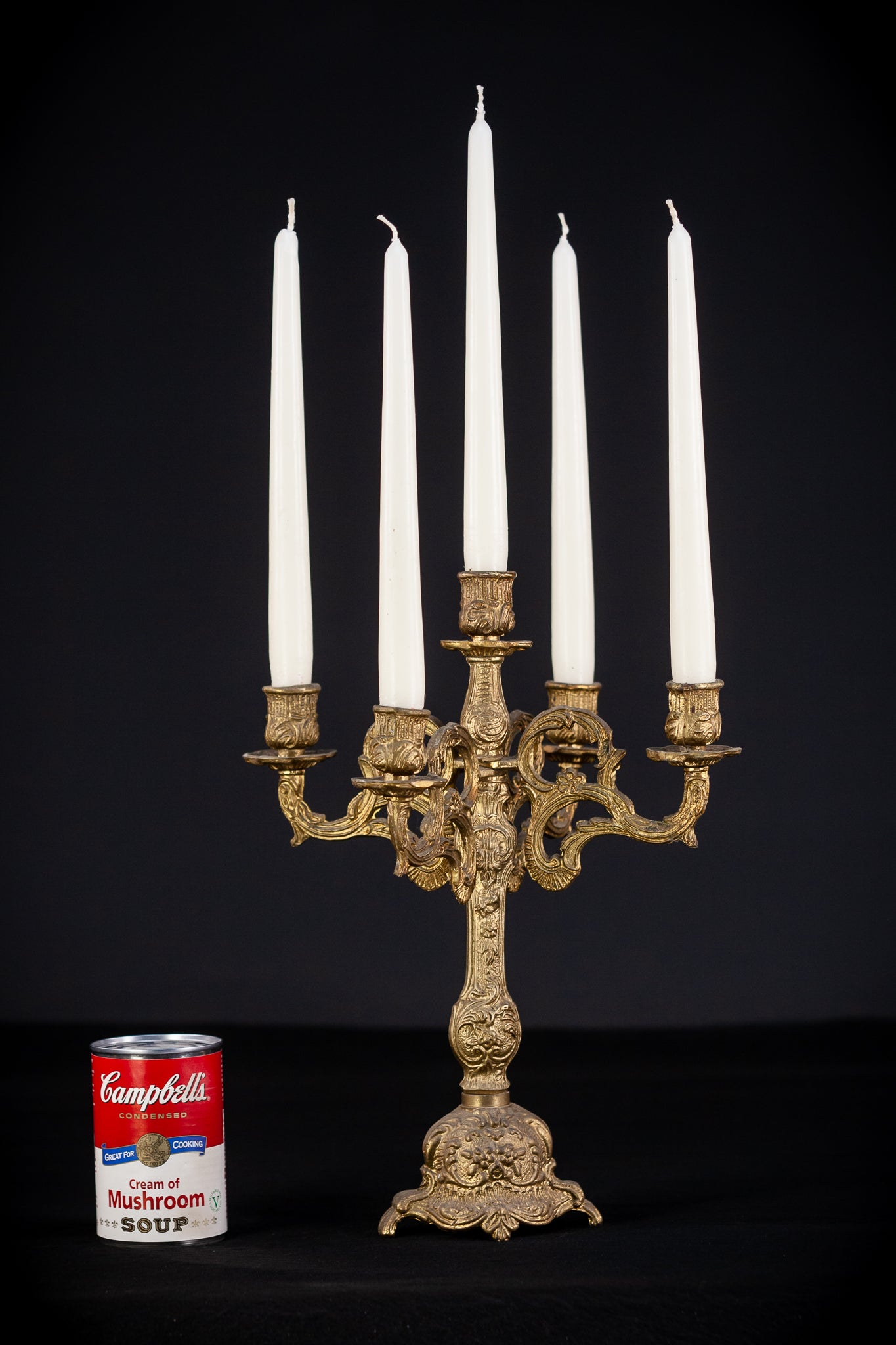 Bronze Candelabra | Vintage 13.4" / 34 cm