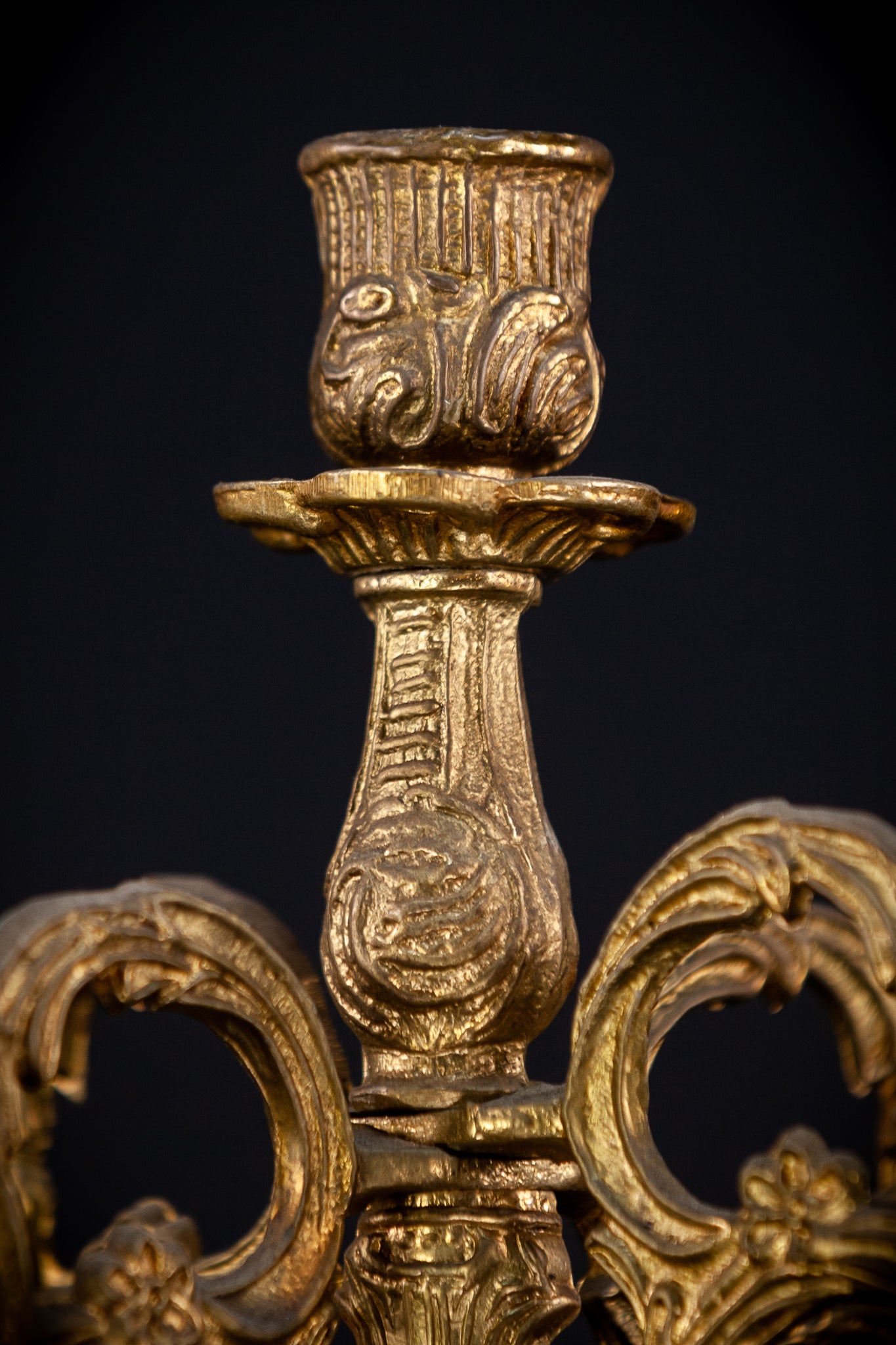 Bronze Candelabra | Vintage 13.4" / 34 cm