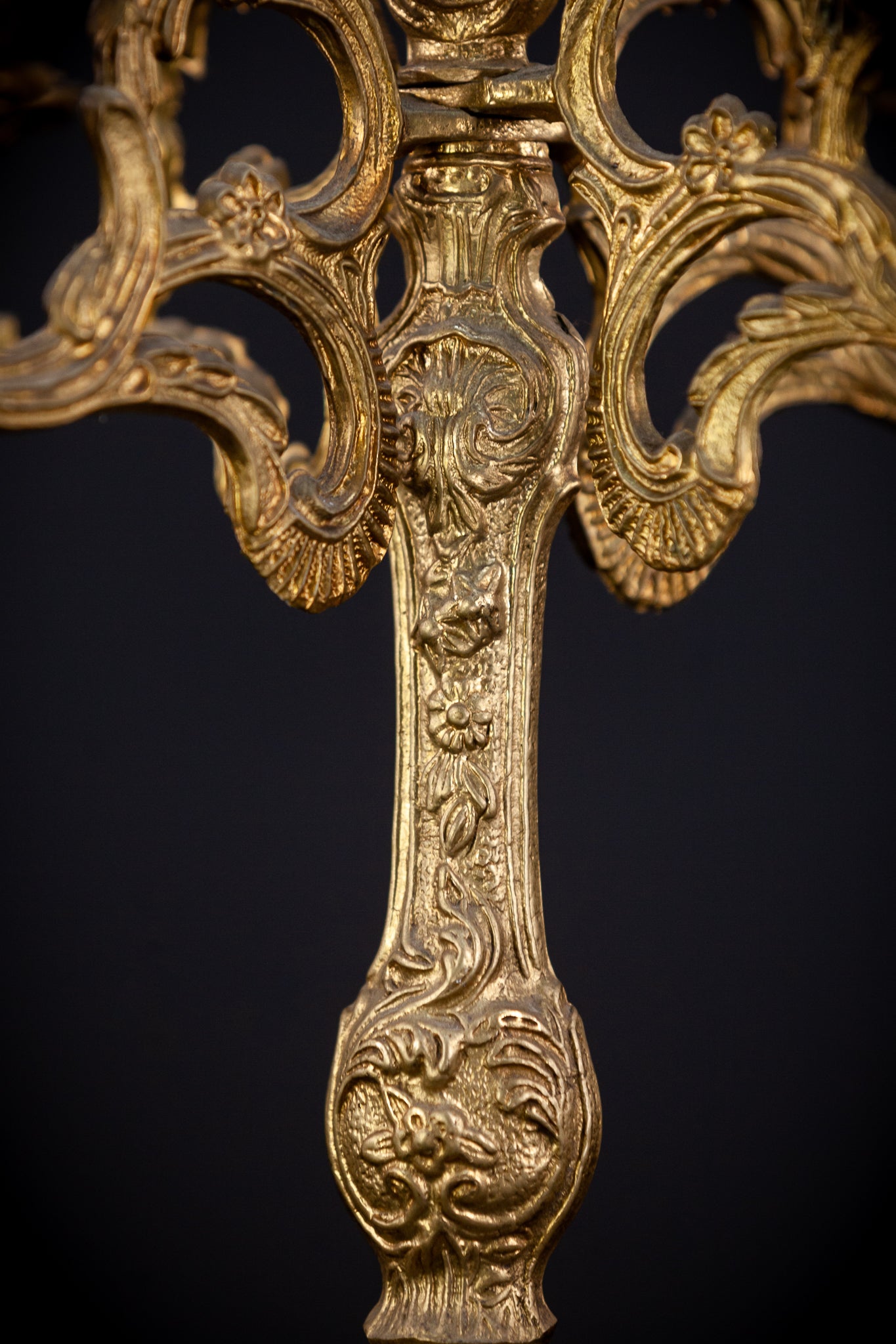 Bronze Candelabra | Vintage 13.4" / 34 cm