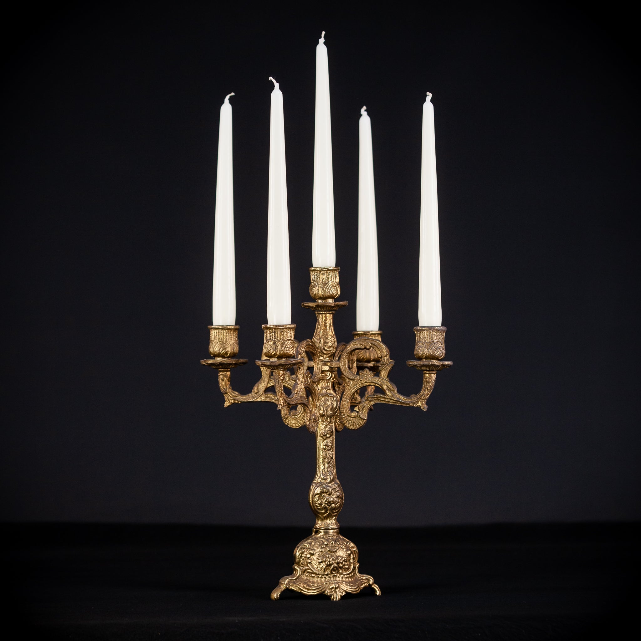 Bronze Candelabra | Vintage 13.4" / 34 cm