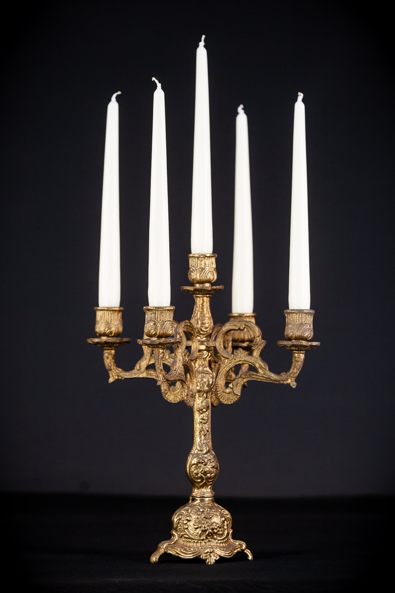 Bronze Candelabra | Vintage 13.4" / 34 cm