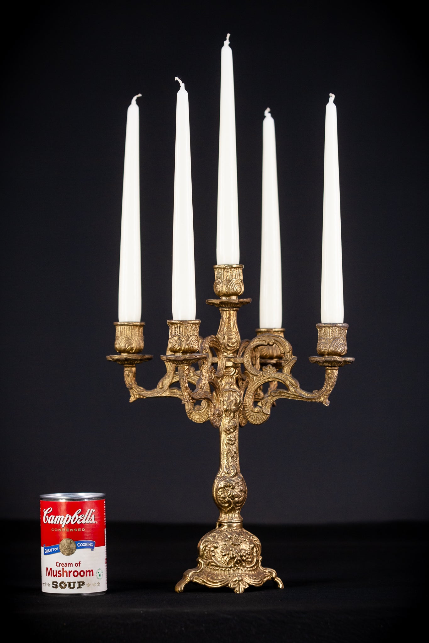 Bronze Candelabra | Vintage 13.4" / 34 cm