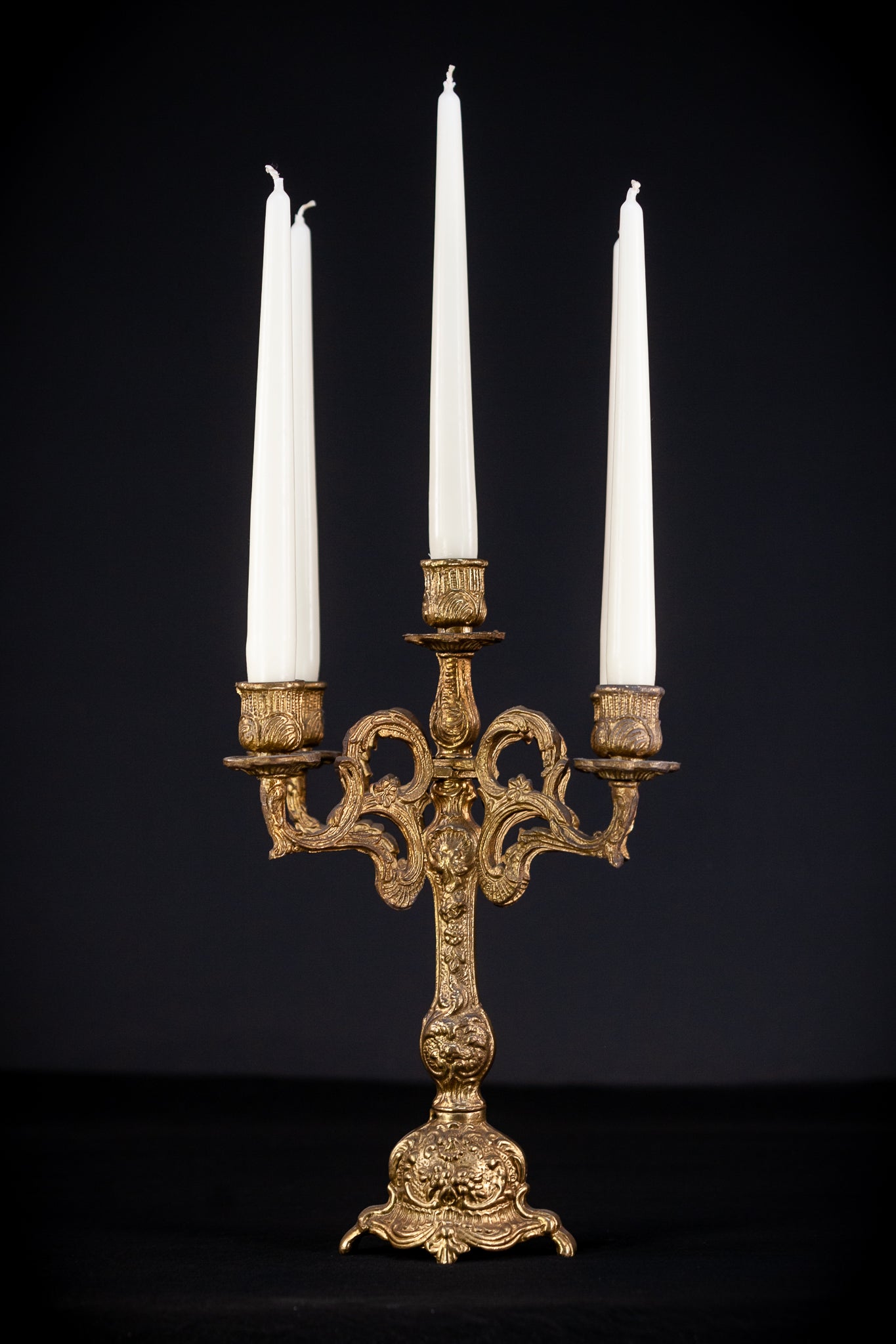 Bronze Candelabra | Vintage 13.4" / 34 cm
