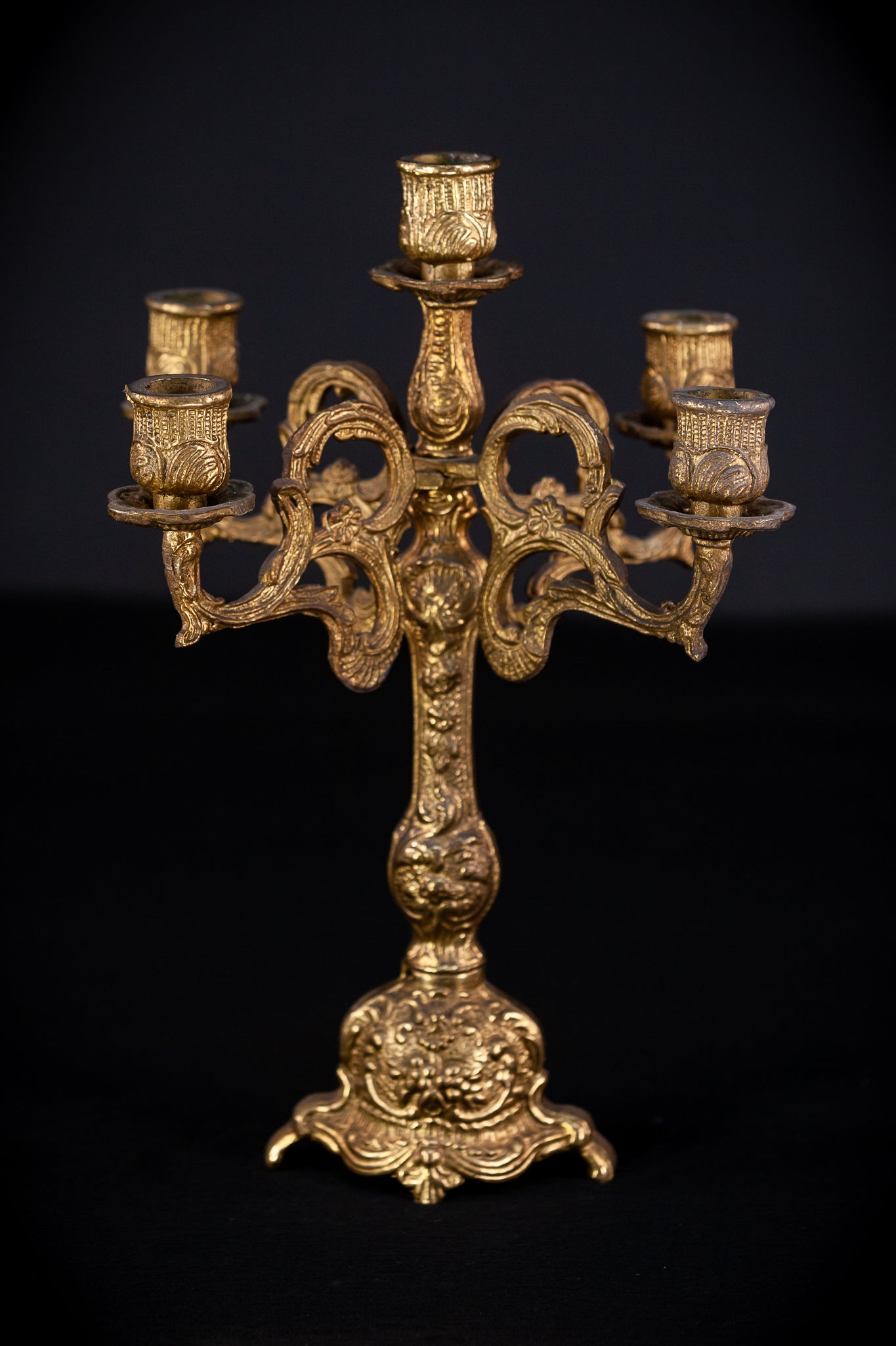 Bronze Candelabra | Vintage 13.4" / 34 cm