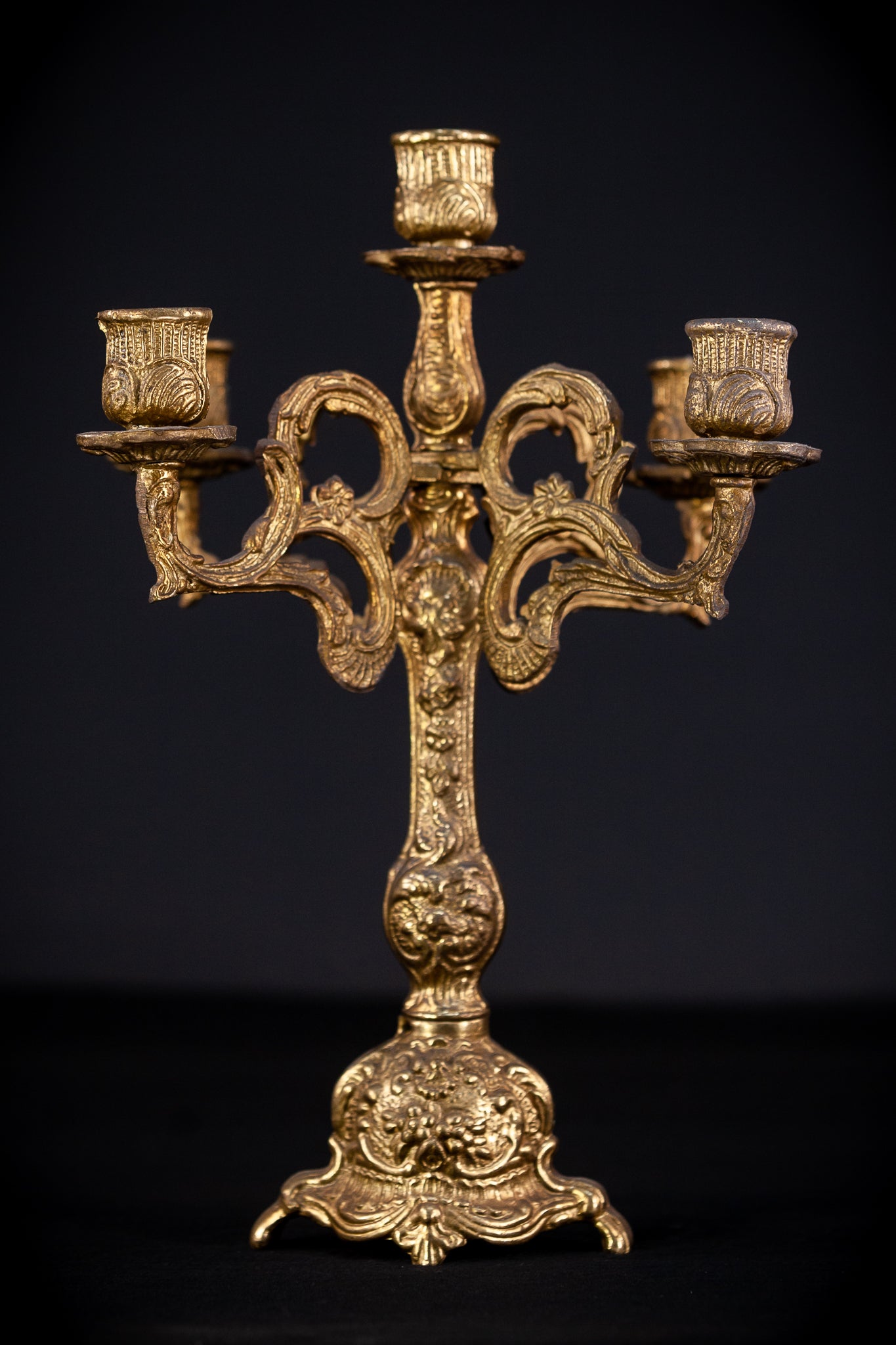 Bronze Candelabra | Vintage 13.4" / 34 cm