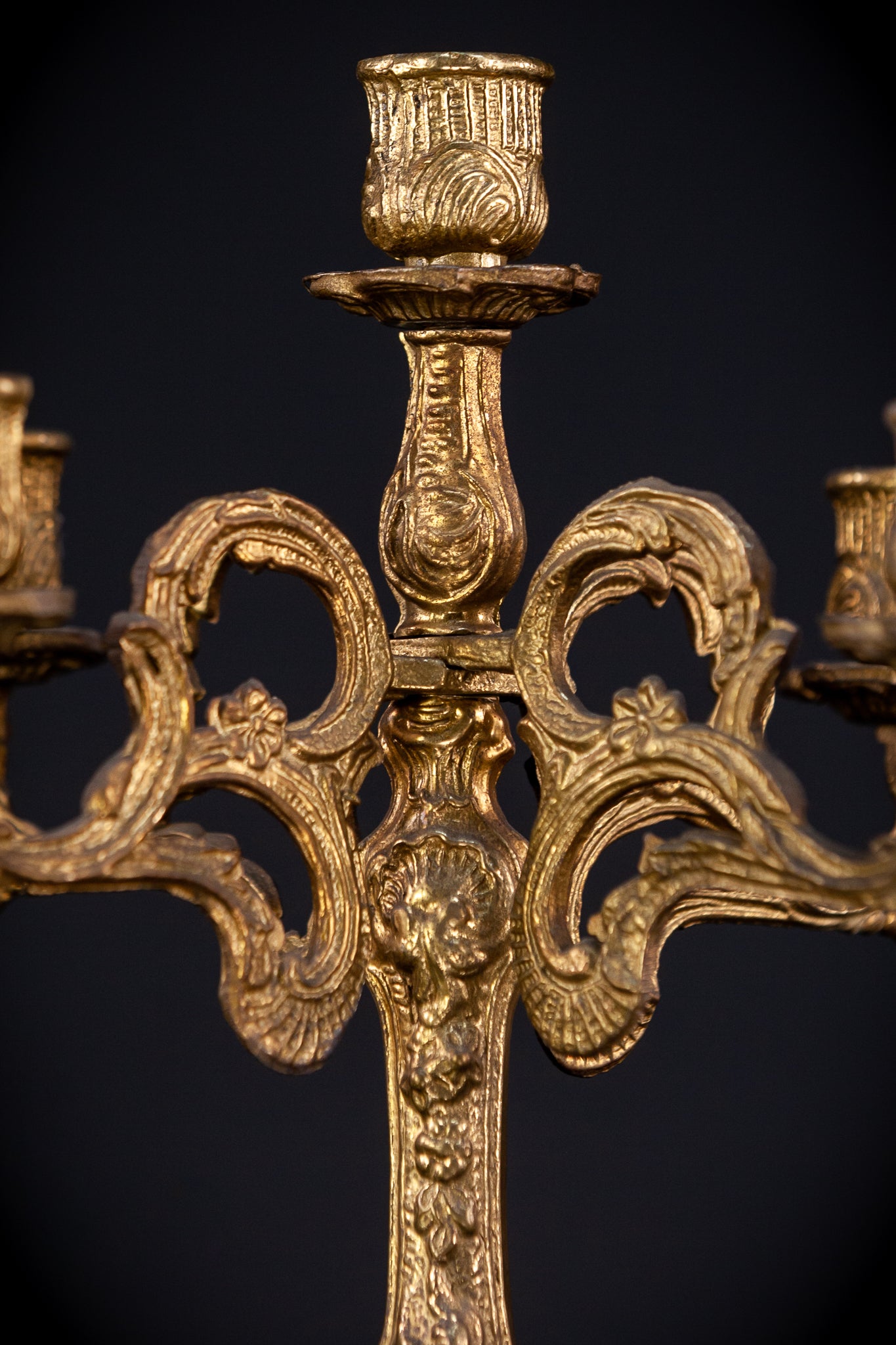 Bronze Candelabra | Vintage 13.4" / 34 cm