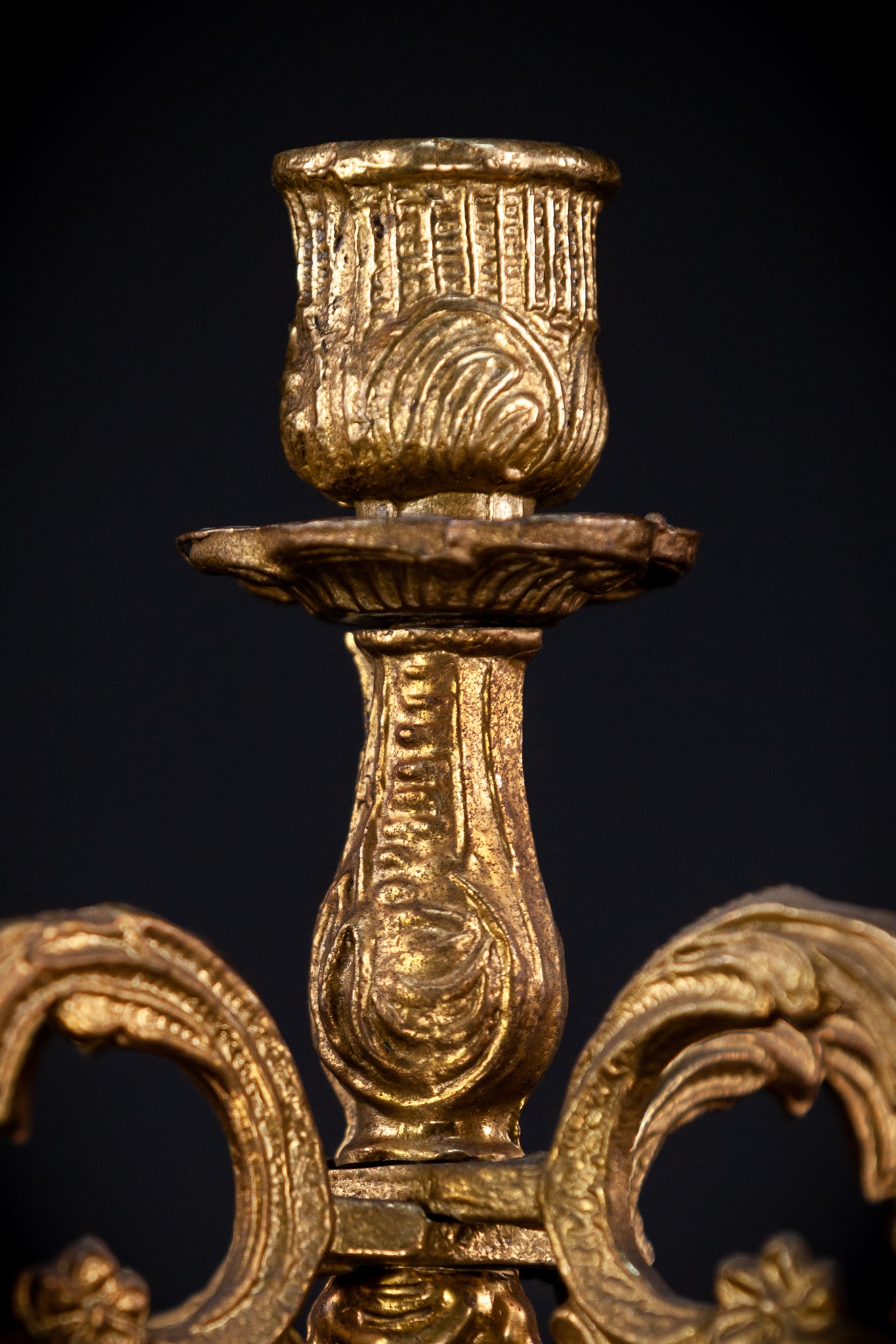 Bronze Candelabra | Vintage 13.4" / 34 cm