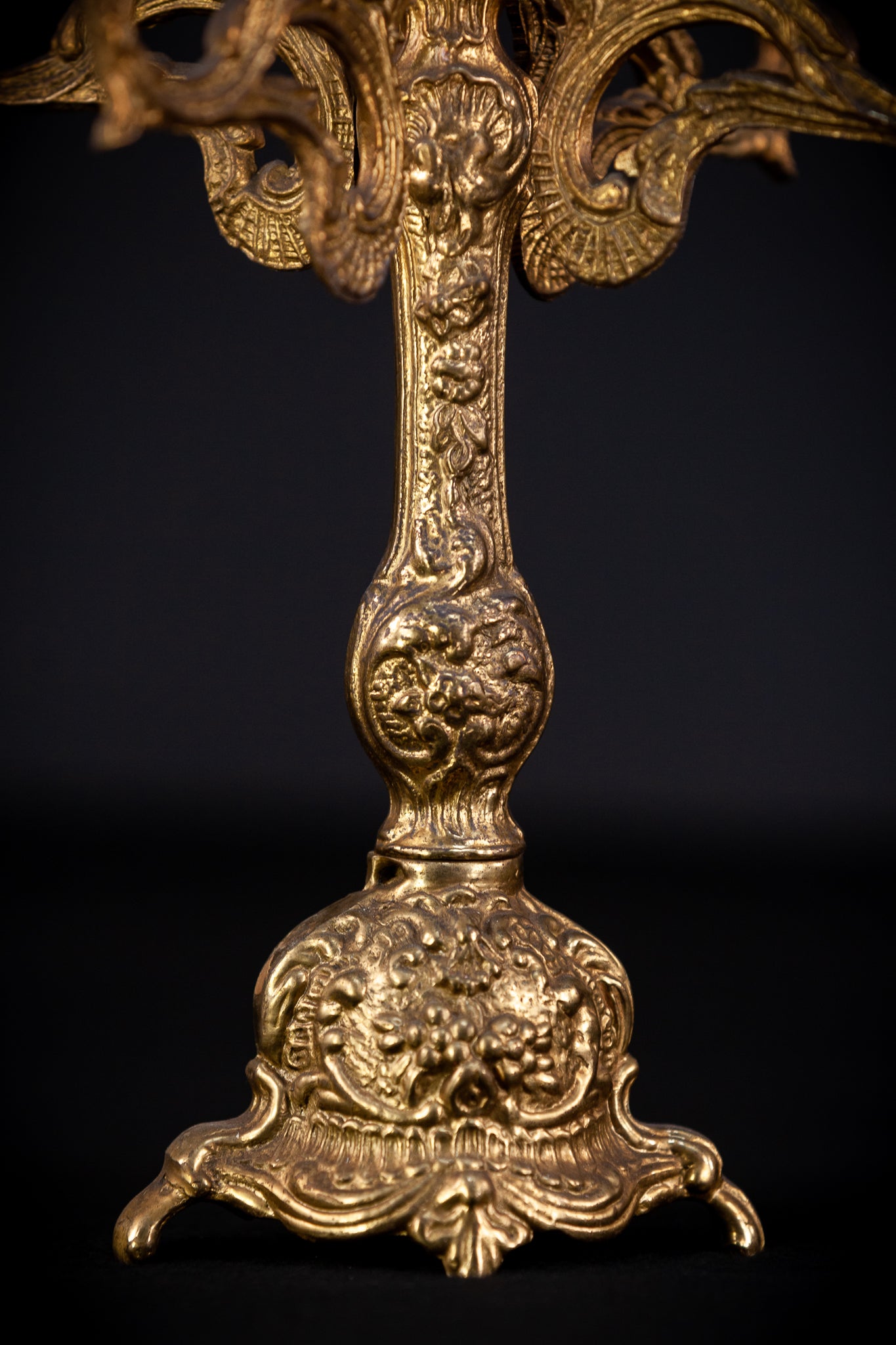 Bronze Candelabra | Vintage 13.4" / 34 cm
