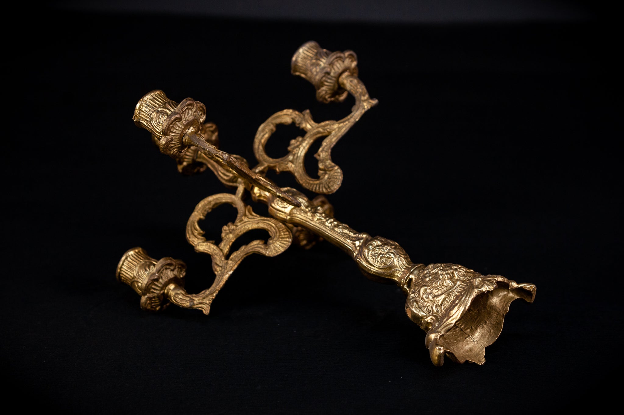 Bronze Candelabra | Vintage 13.4" / 34 cm