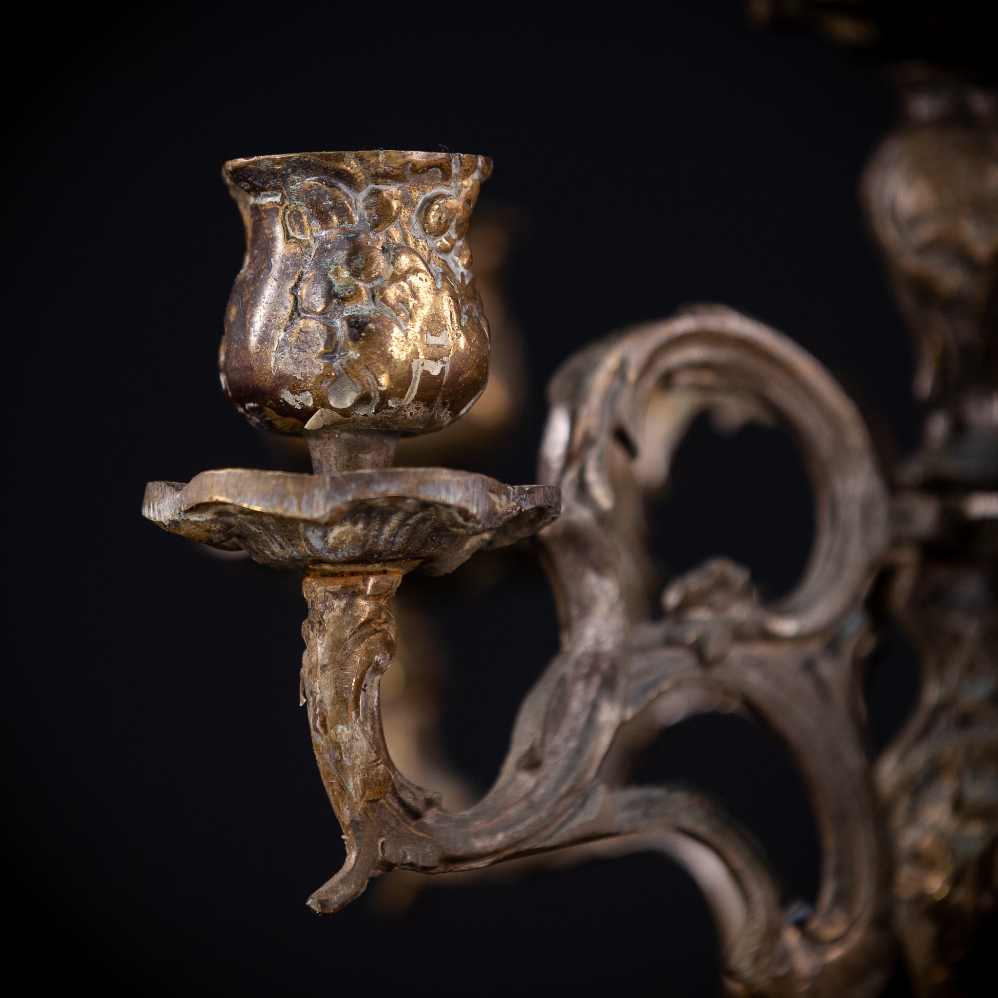 Bronze Candelabra | Vintage 14" / 35,5 cm