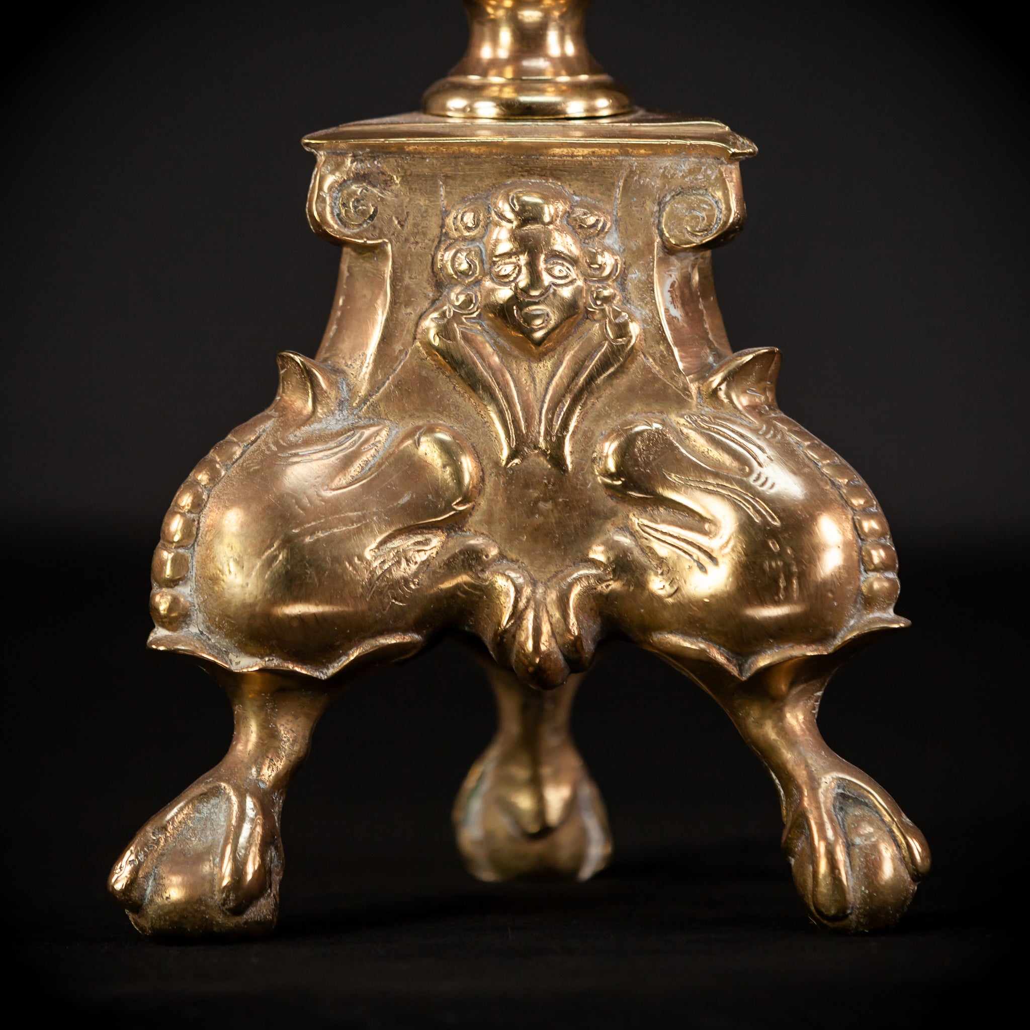 Pair Baroque Candlesticks 1800s | 26.2"