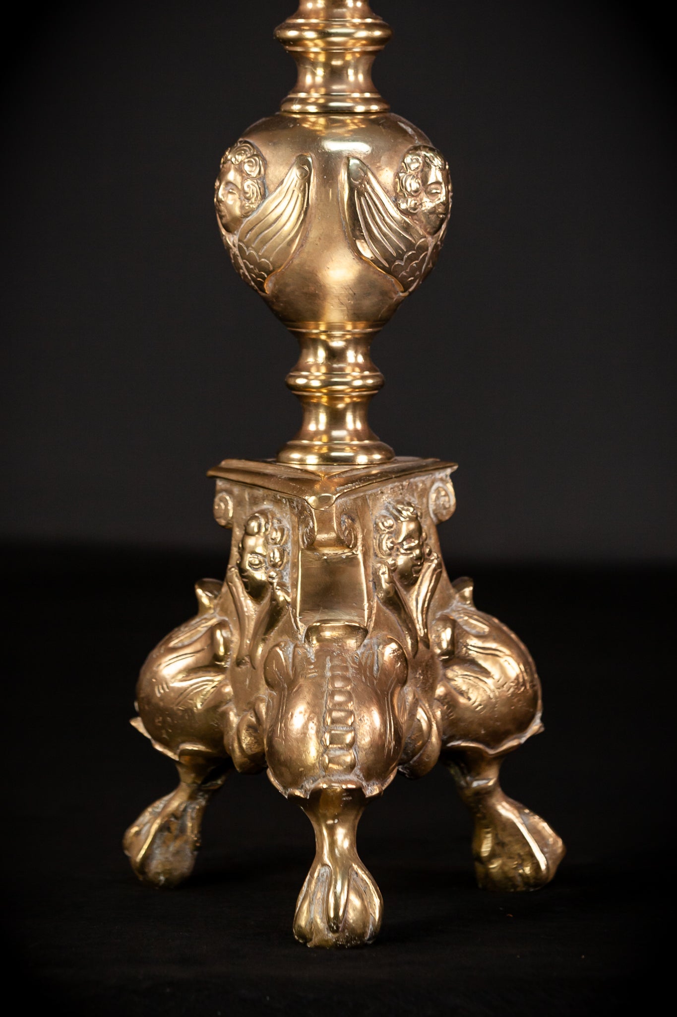Pair Baroque Candlesticks 1800s | 26.2"