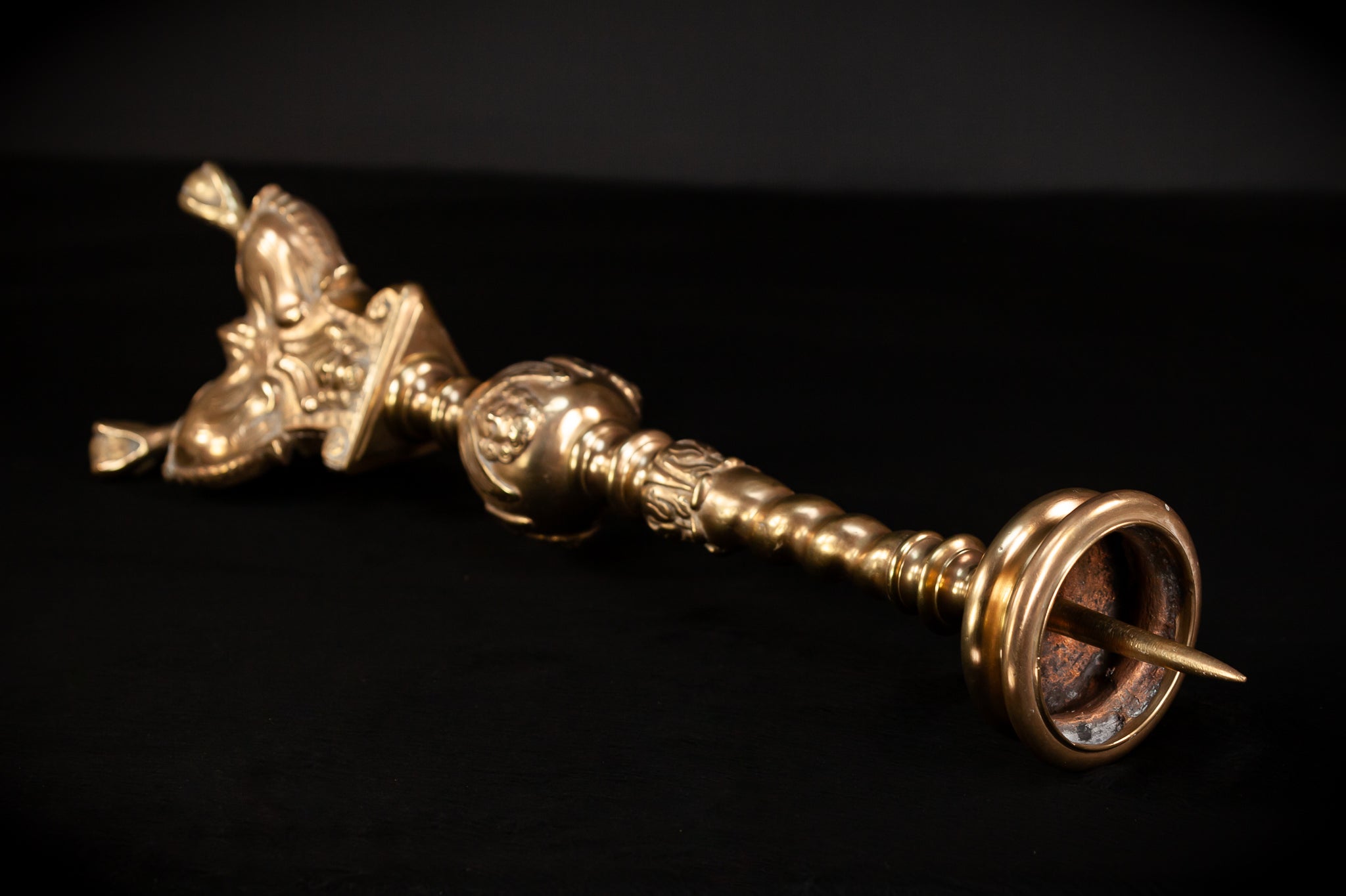 Pair Baroque Candlesticks 1800s | 26.2"
