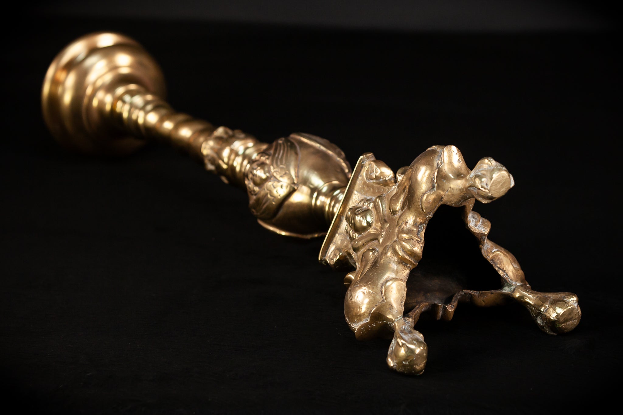Pair Baroque Candlesticks 1800s | 26.2"