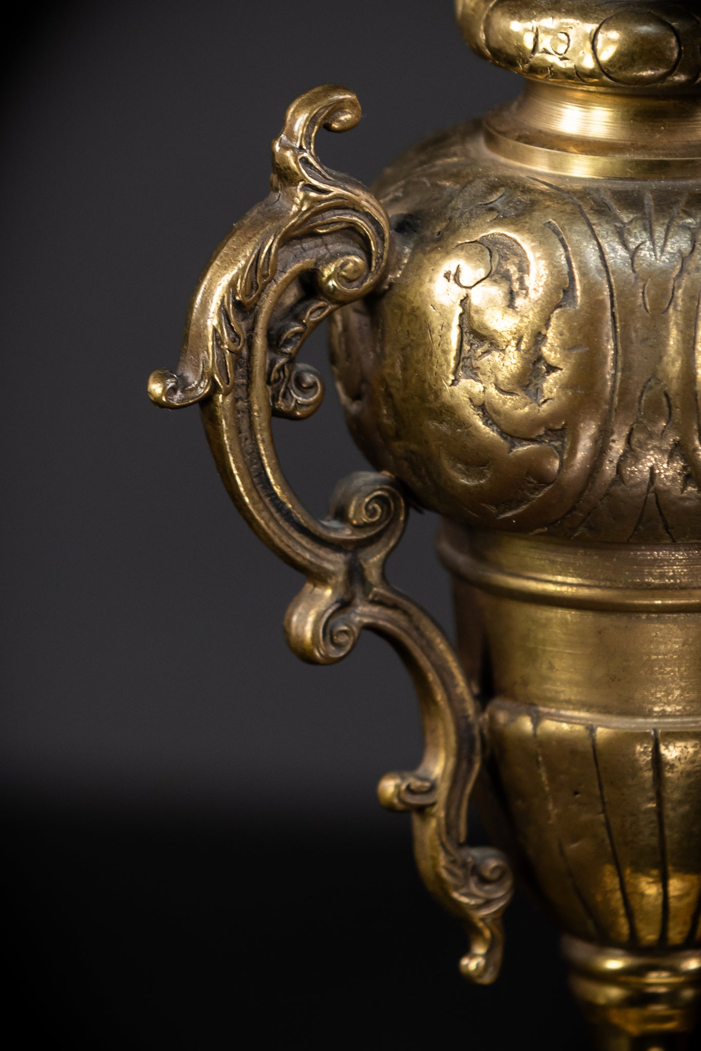 Pair of Baroque Bronze Candelabras | Vintage 24" / 61 cm