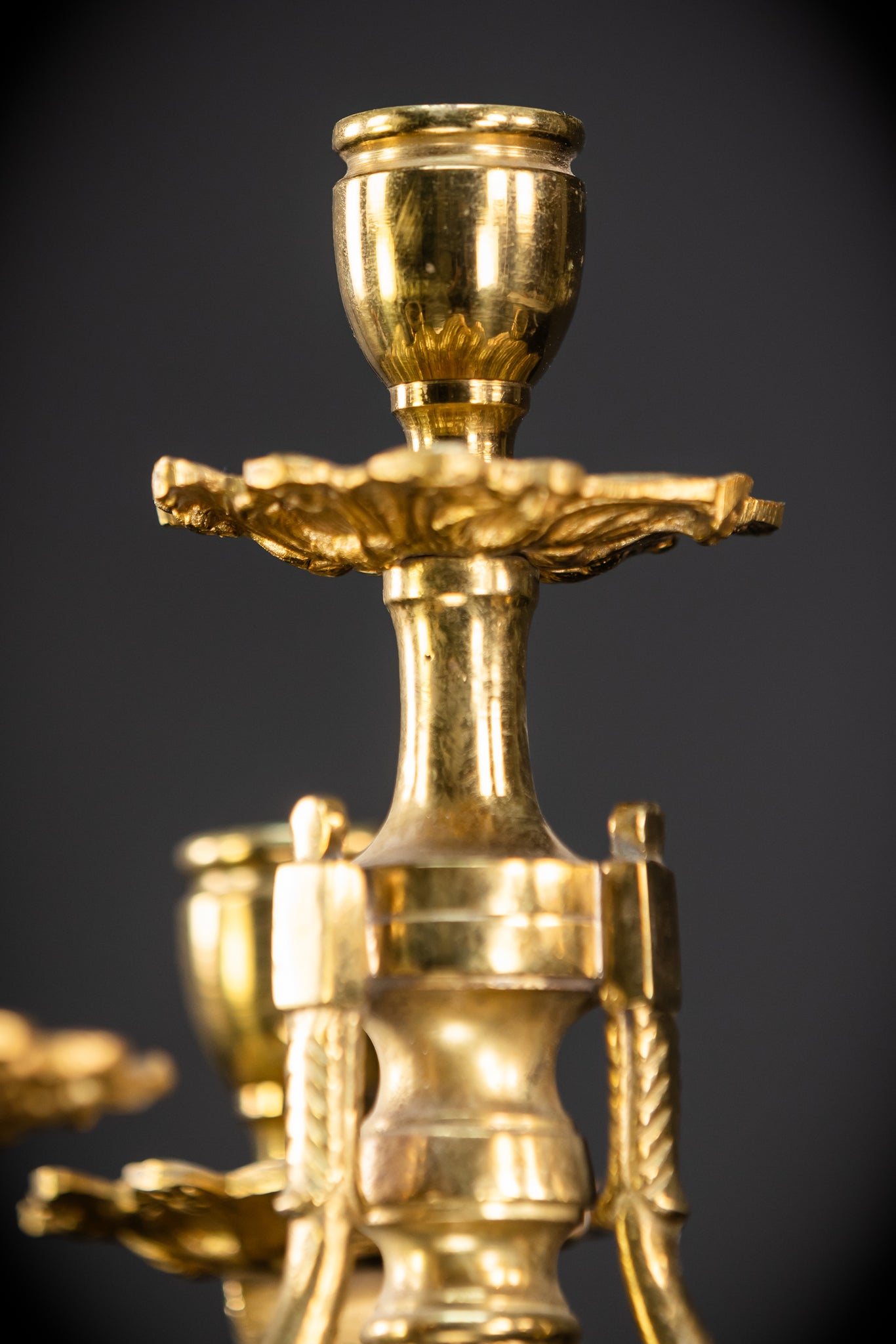 Pair of Antique Candelabras | 13.4" / 34 cm