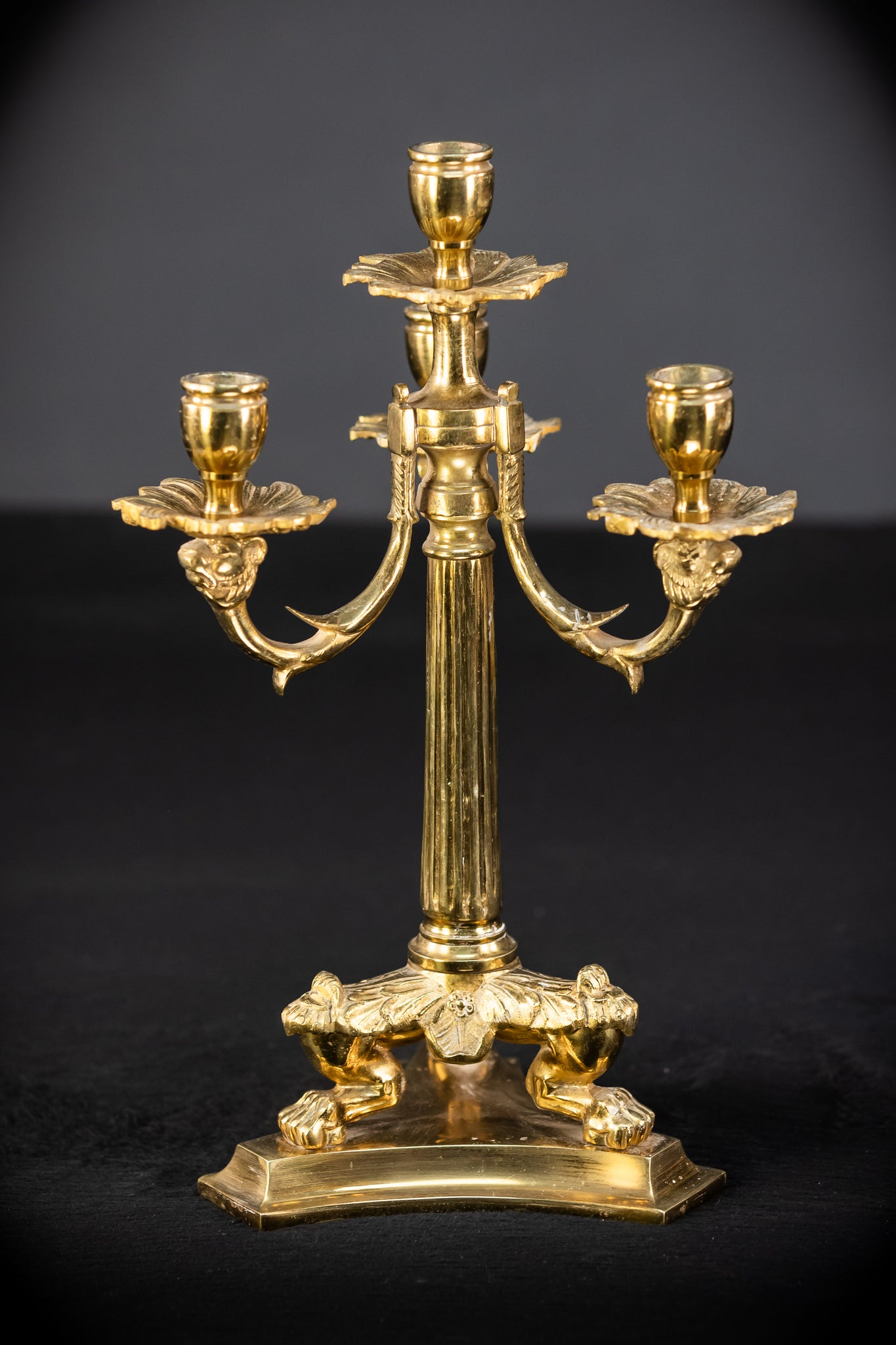 Pair of Antique Candelabras | 13.4" / 34 cm