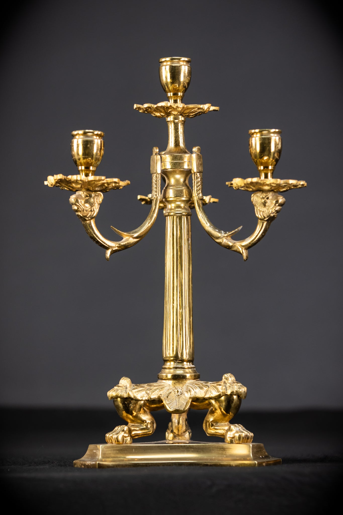 Pair of Antique Candelabras | 13.4" / 34 cm