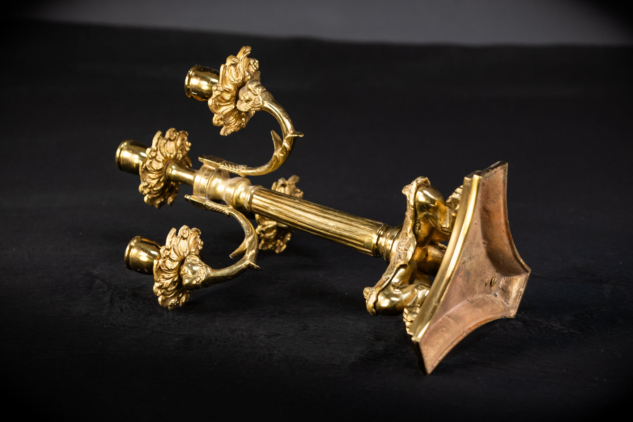 Pair of Antique Candelabras | 13.4" / 34 cm