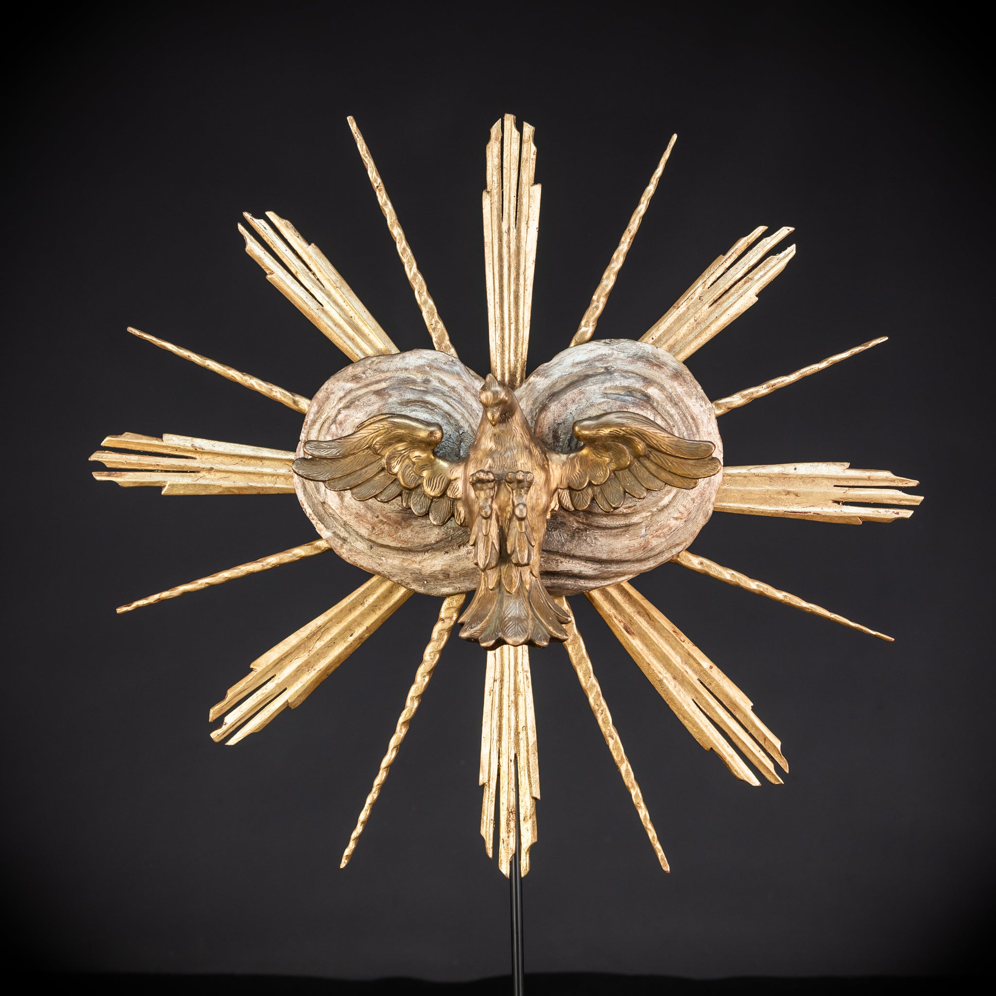 God The Holy Spirit Sculpture | 1700s Antique | 22" / 56 cm