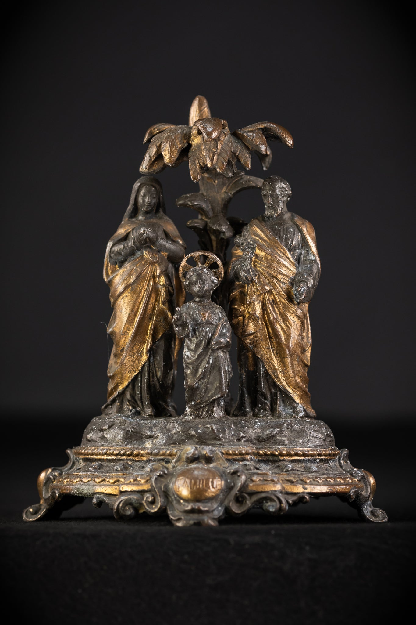 Holy Family Metal Antique Statue