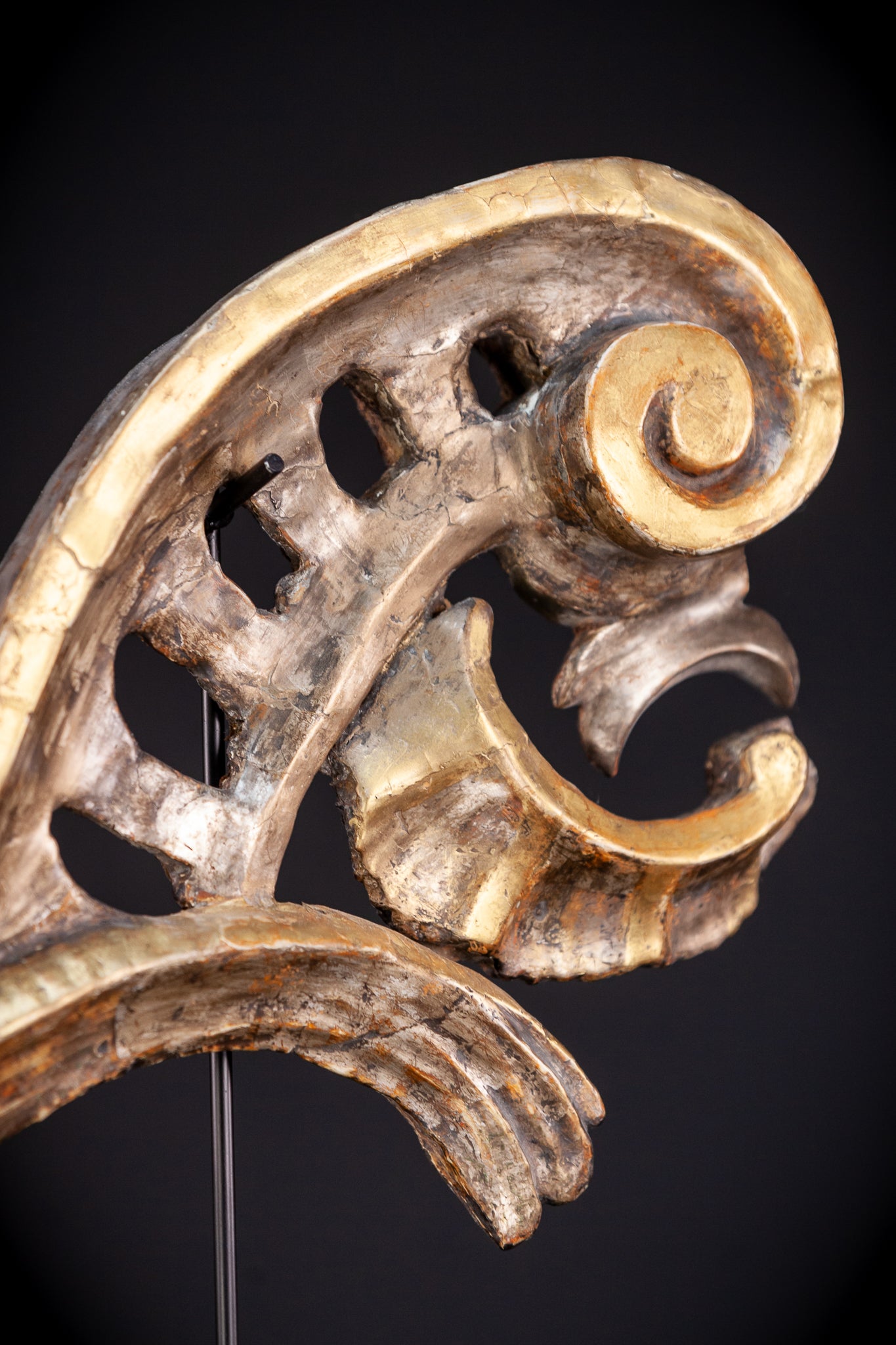 Baroque Wooden Element A | Antique 1700s | 21.7'' / 55 cm