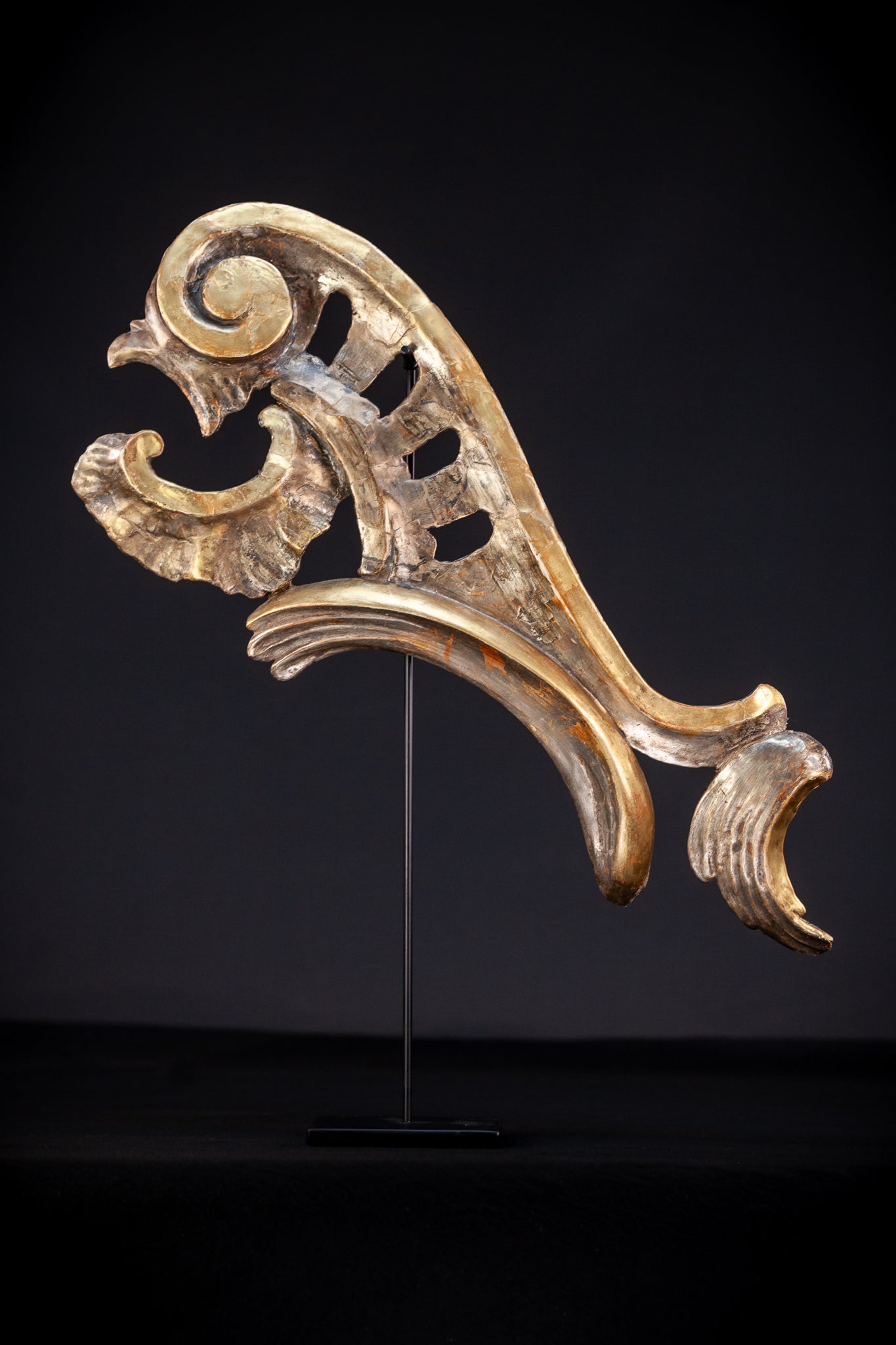 Baroque Wooden Element B | Antique 1700s | 21.7'' / 55 cm