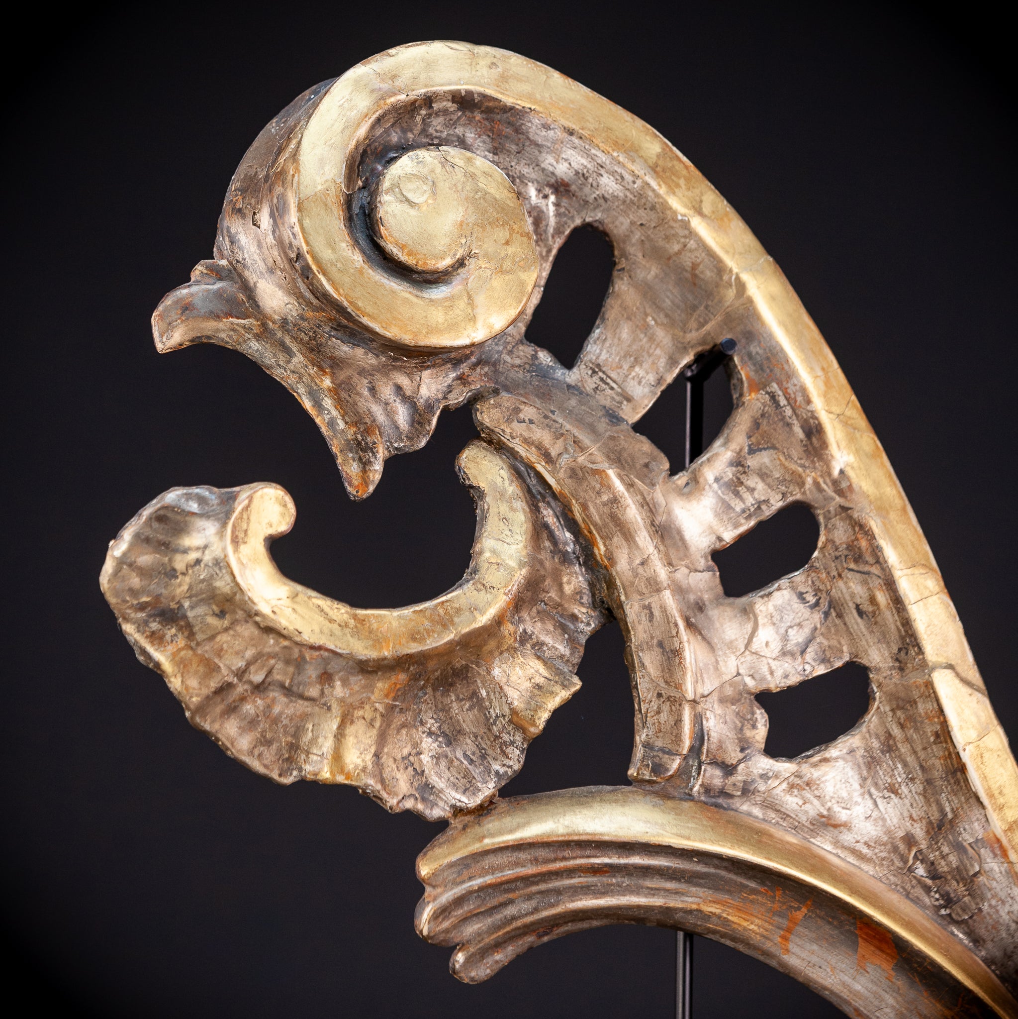 Baroque Wooden Element B | Antique 1700s | 21.7'' / 55 cm