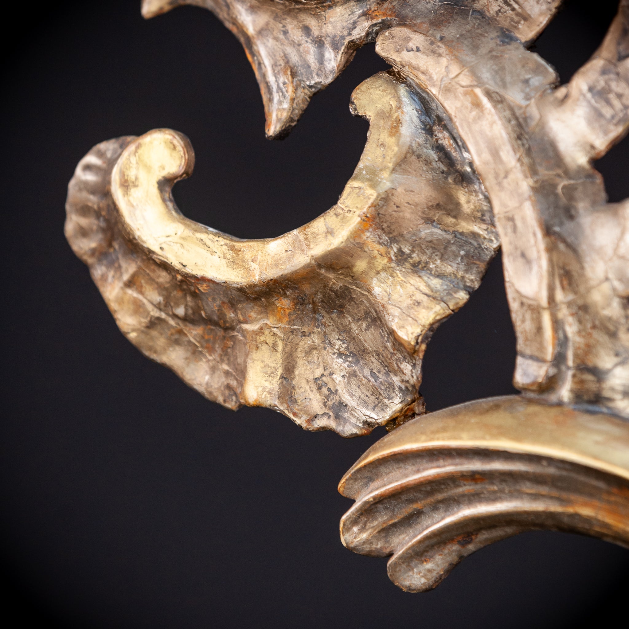 Baroque Wooden Element B | Antique 1700s | 21.7'' / 55 cm