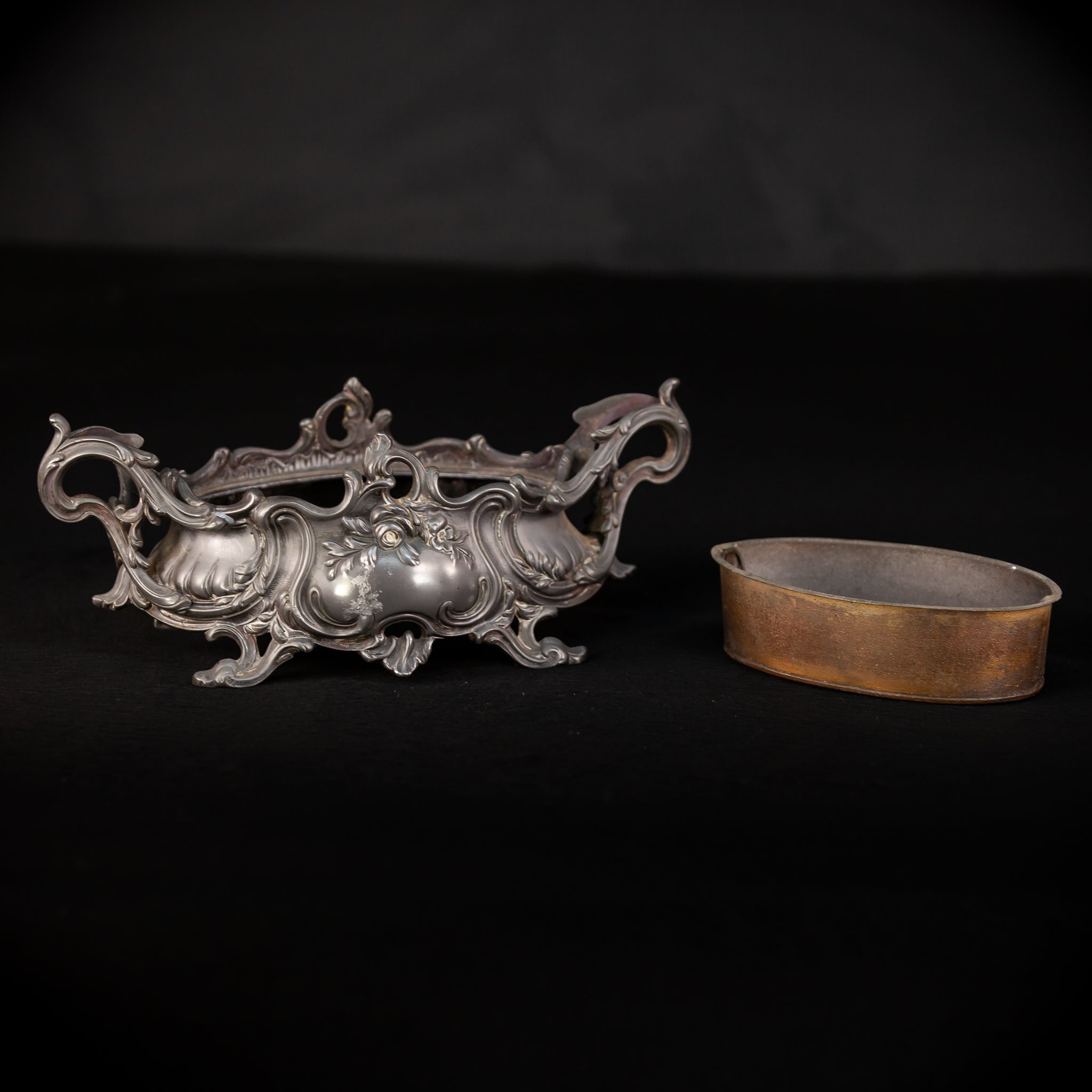 Jardiniere Metal Baroque | 10.8” / 27.5 cm