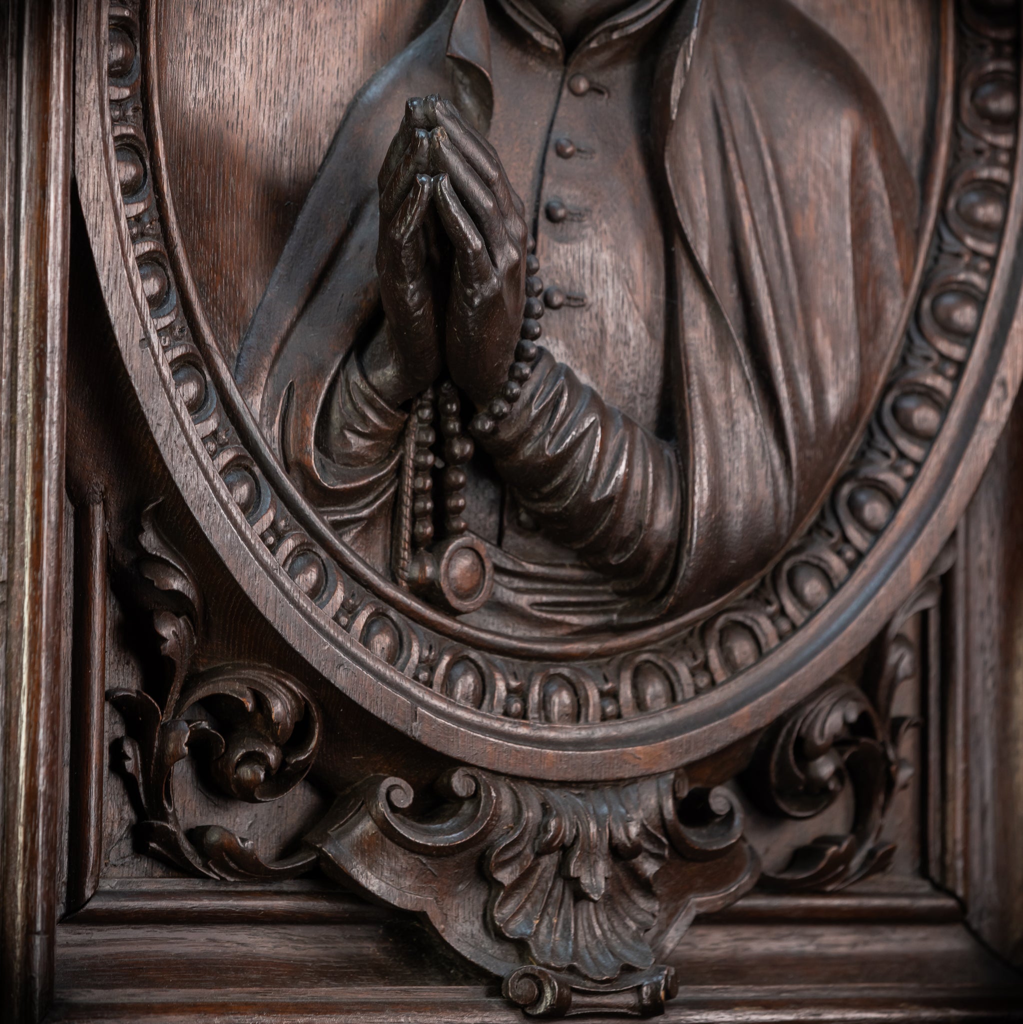 St Ignatius of Loyola Relief Sculpture | 1700s Antique | 26.6"/ 67.5 cm
