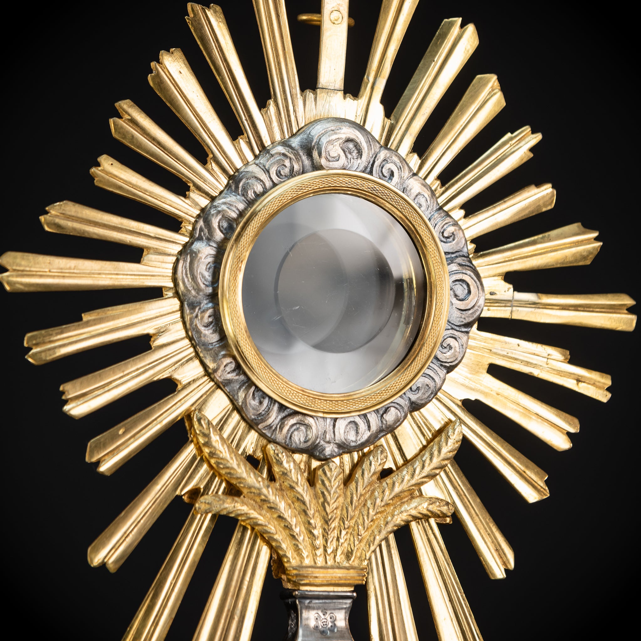 Monstrance Gilt | French Solar Ostensory | 1800s Antique | 18.9” / 48 cm