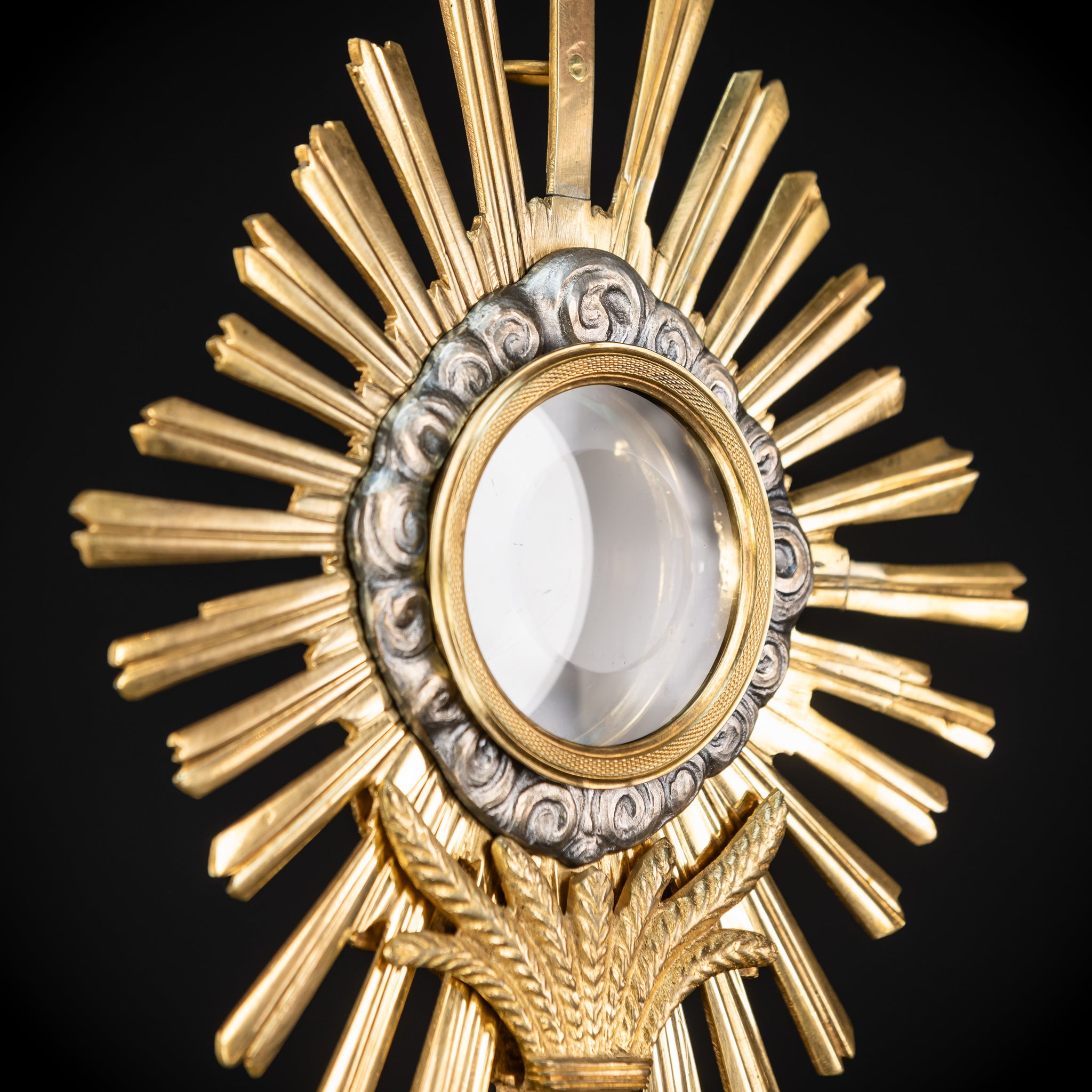 Monstrance Gilt | French Solar Ostensory | 1800s Antique | 18.9” / 48 cm