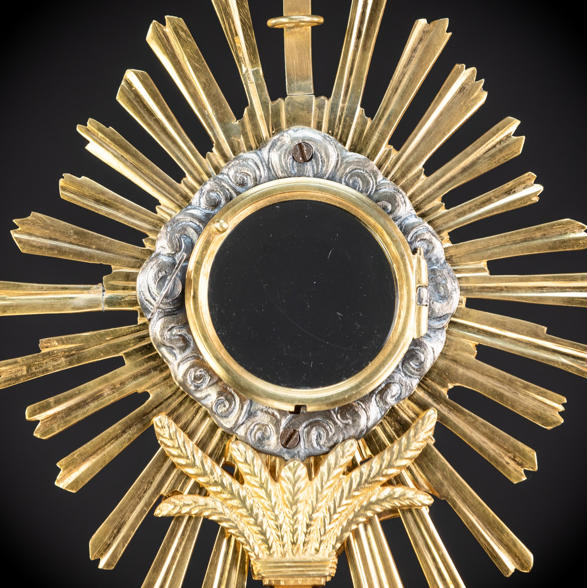 Monstrance Gilt | French Solar Ostensory | 1800s Antique | 18.9” / 48 cm