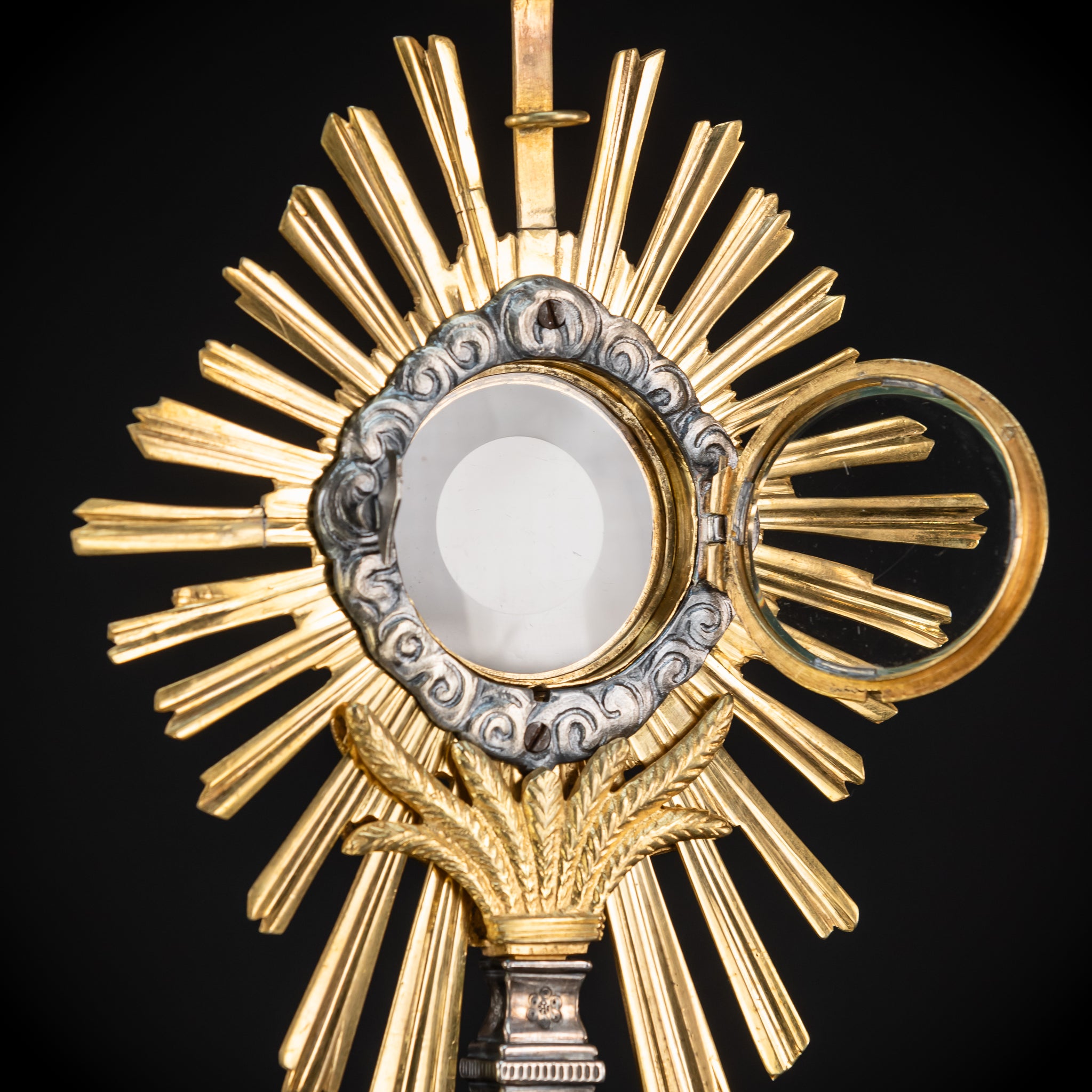 Monstrance Gilt | French Solar Ostensory | 1800s Antique | 18.9” / 48 cm