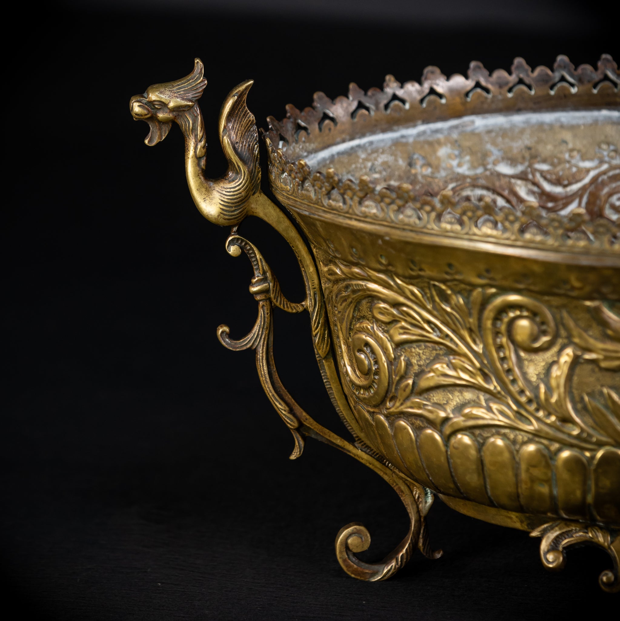 Jardiniere Brass | French 1700s Antique