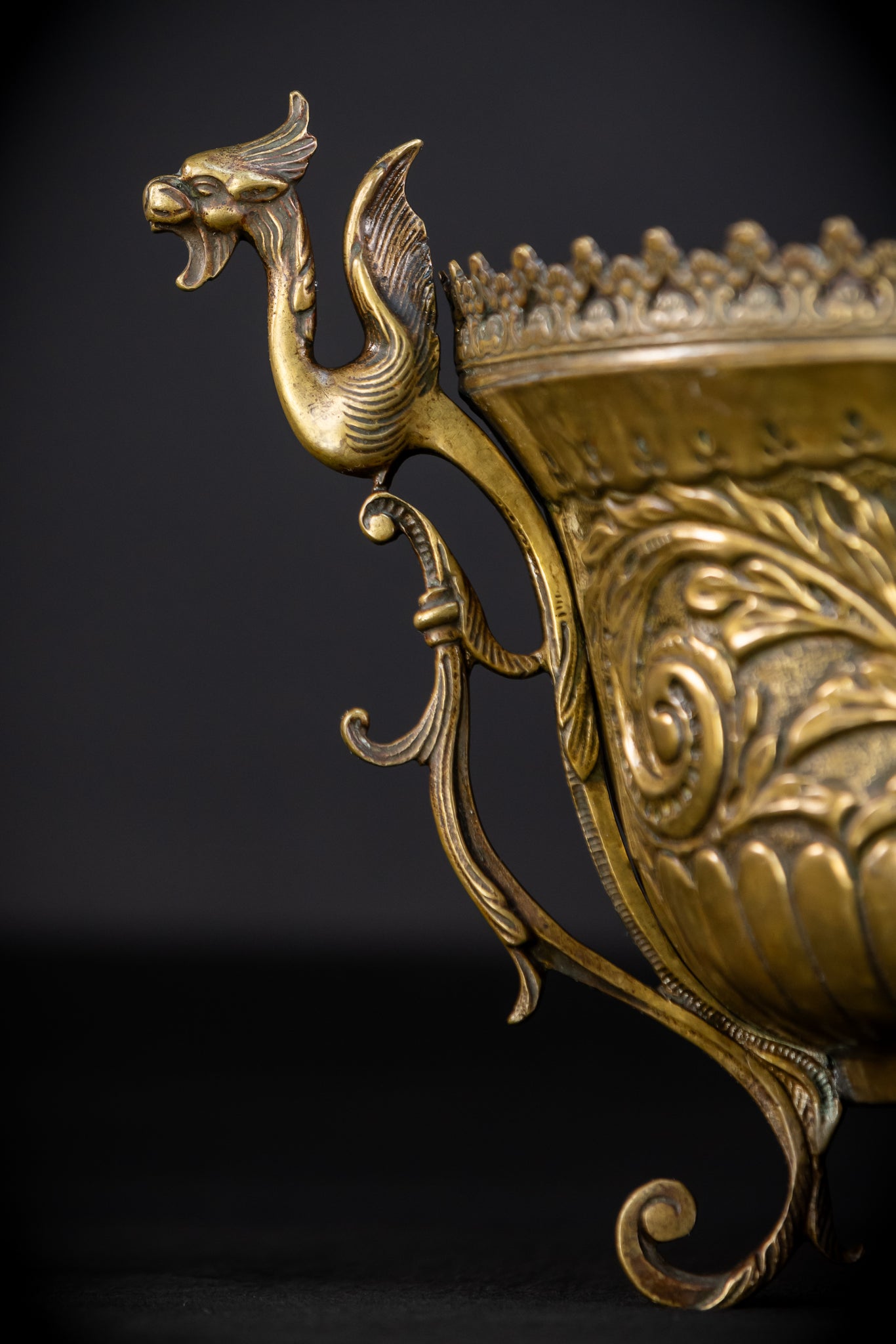 Jardiniere Brass | French 1700s Antique