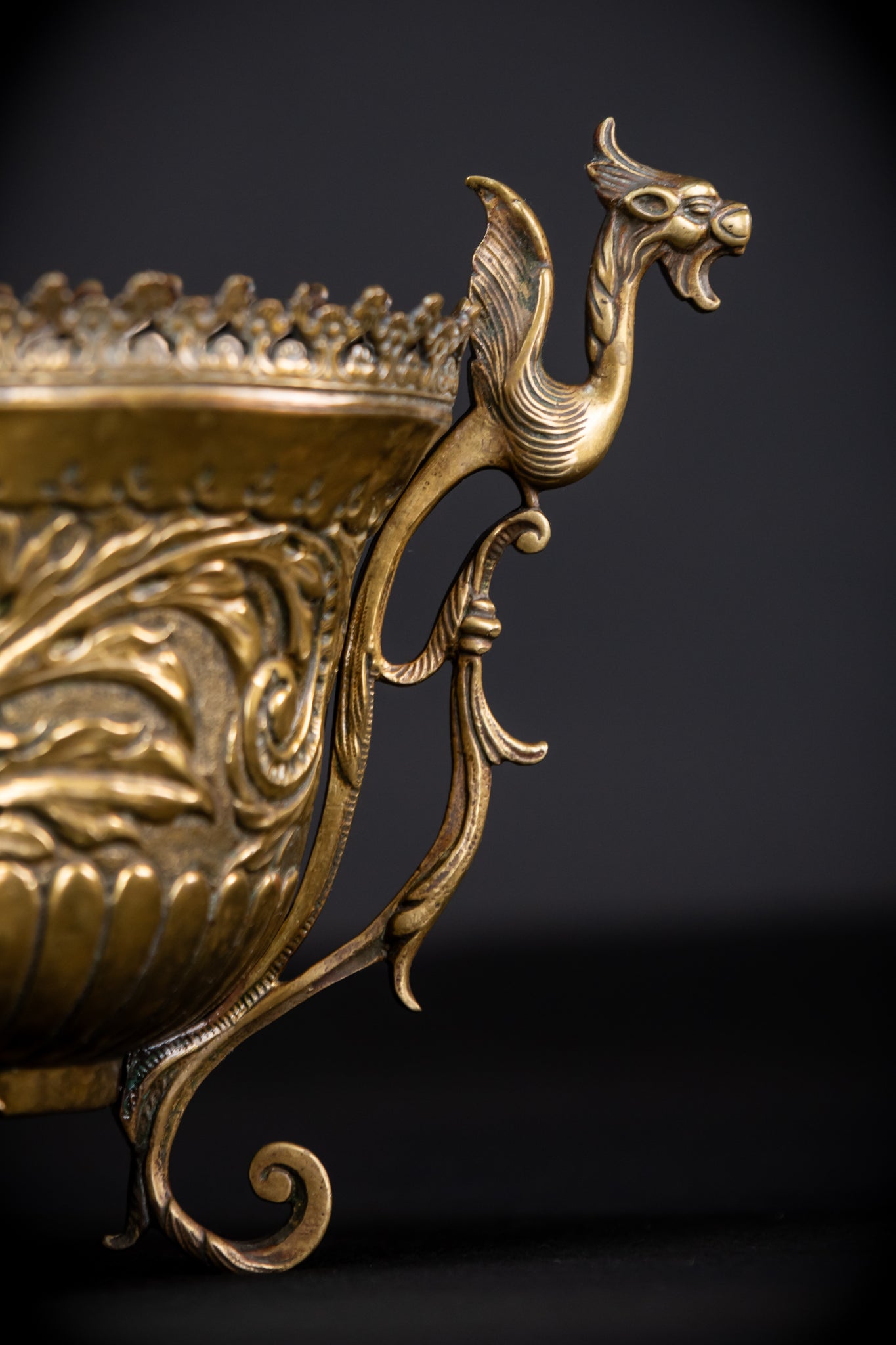 Jardiniere Brass | French 1700s Antique