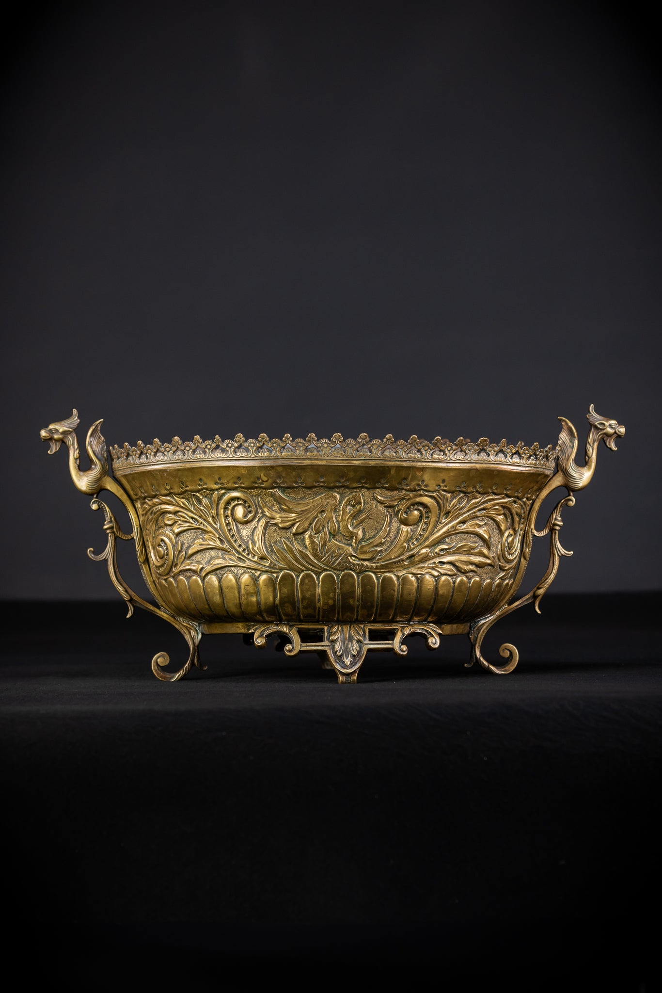 Jardiniere Brass | French 1700s Antique
