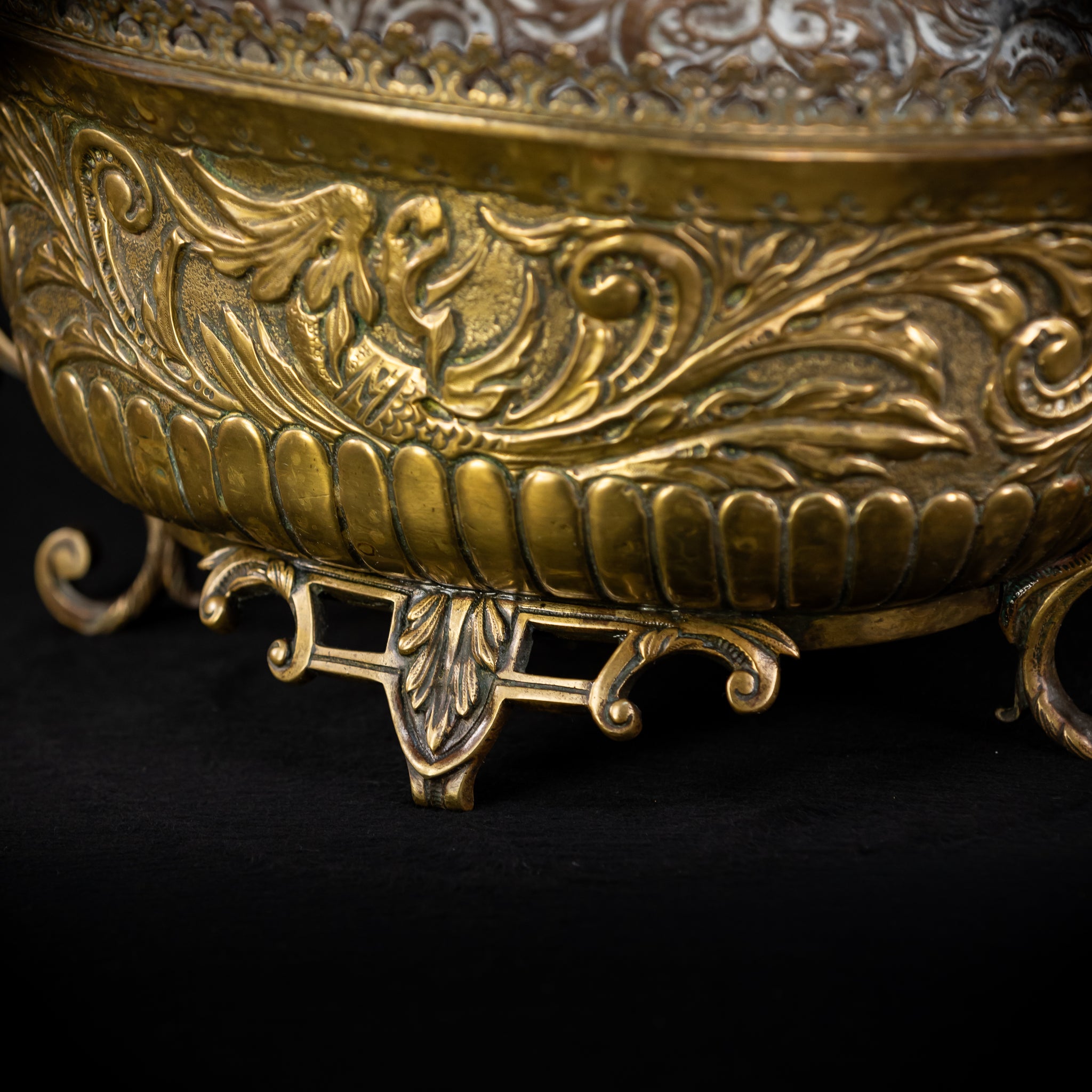 Jardiniere Brass | French 1700s Antique