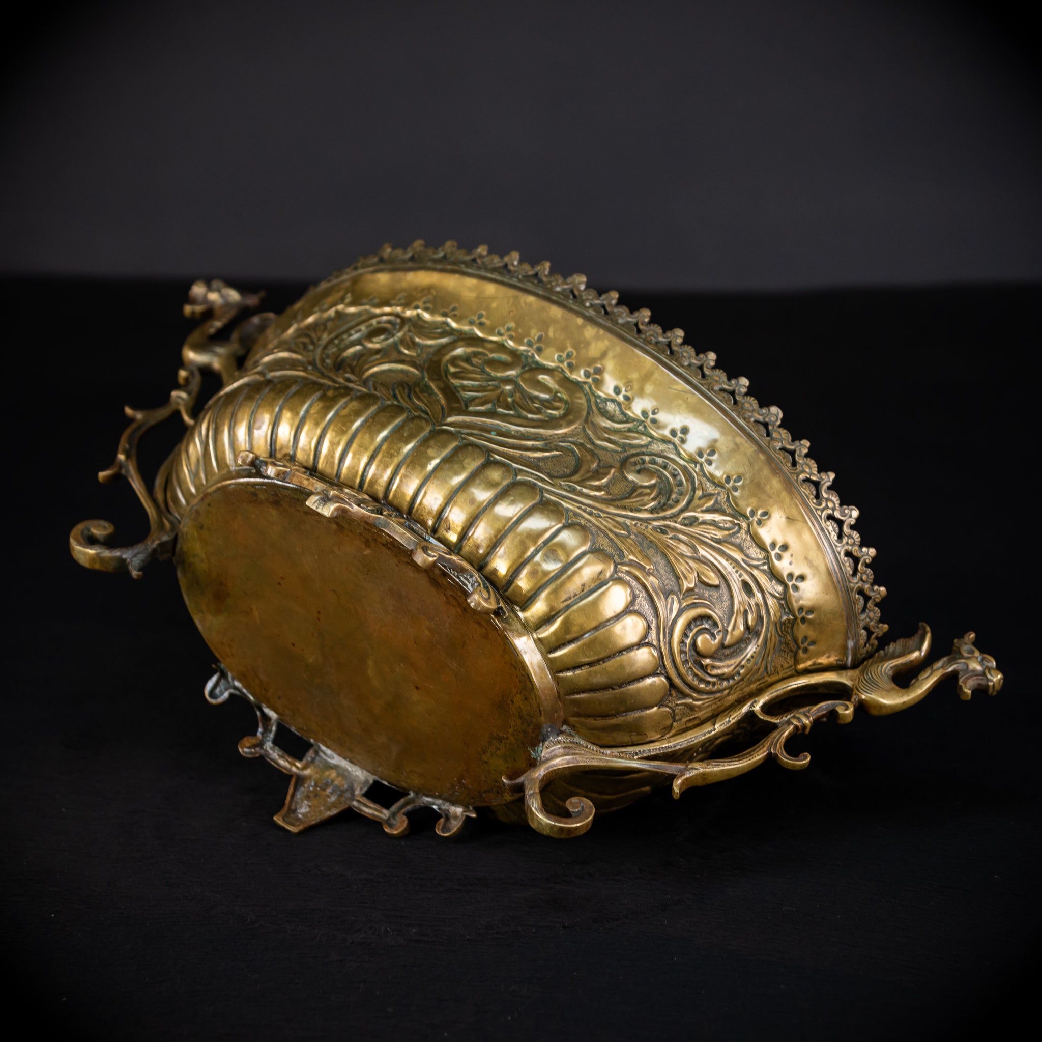 Jardiniere Brass | French 1700s Antique
