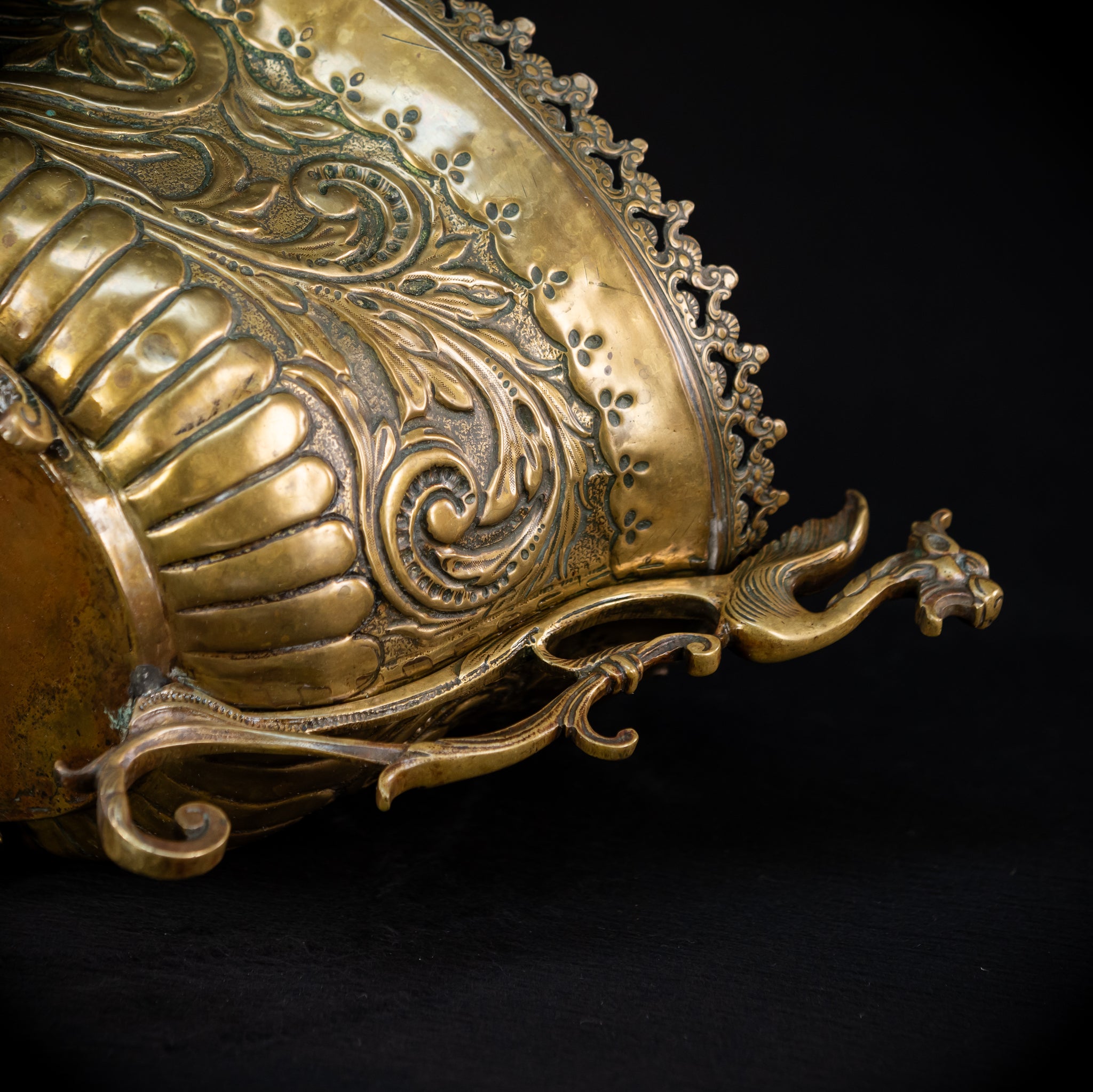 Jardiniere Brass | French 1700s Antique