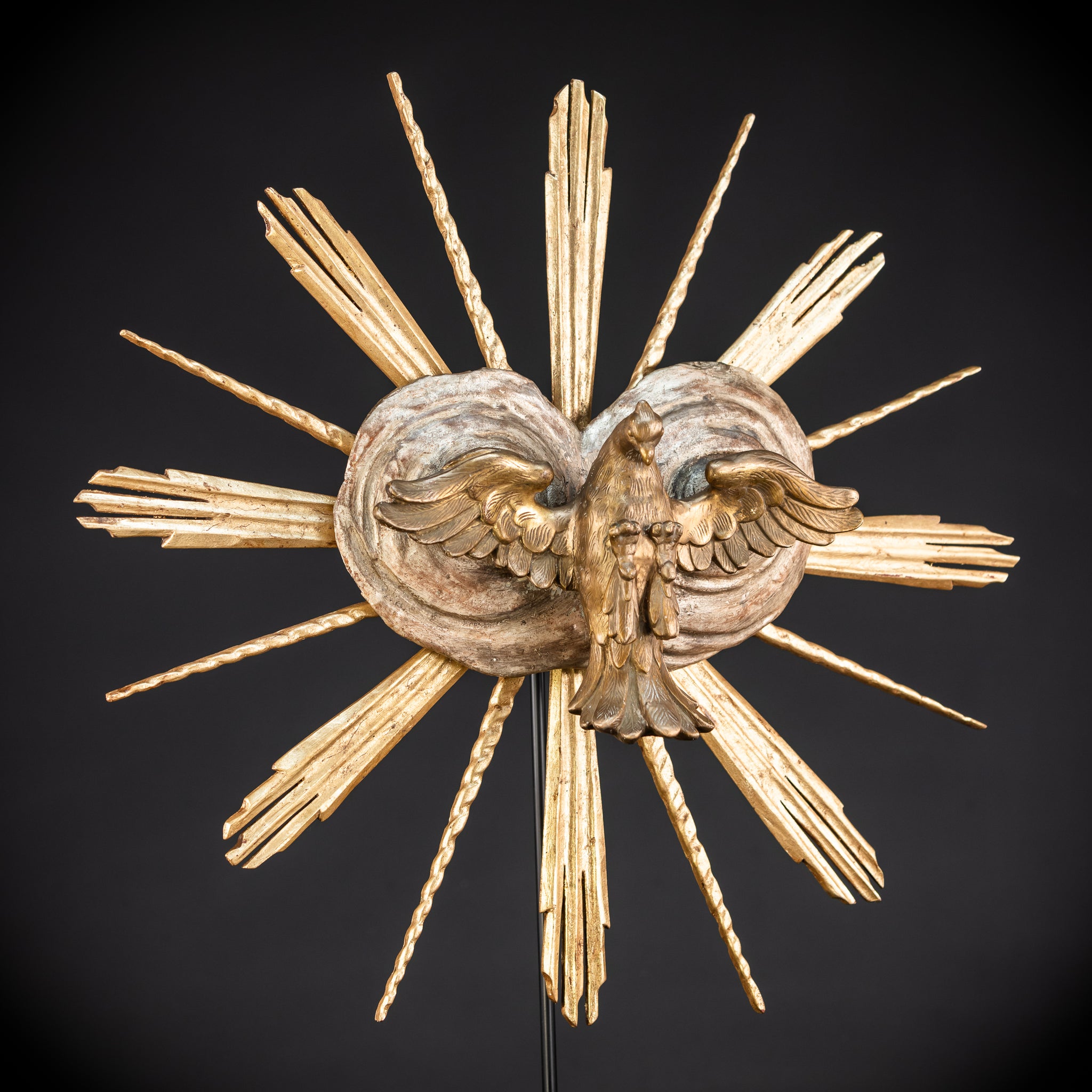 God The Holy Spirit Sculpture | 1700s Antique | 22" / 56 cm