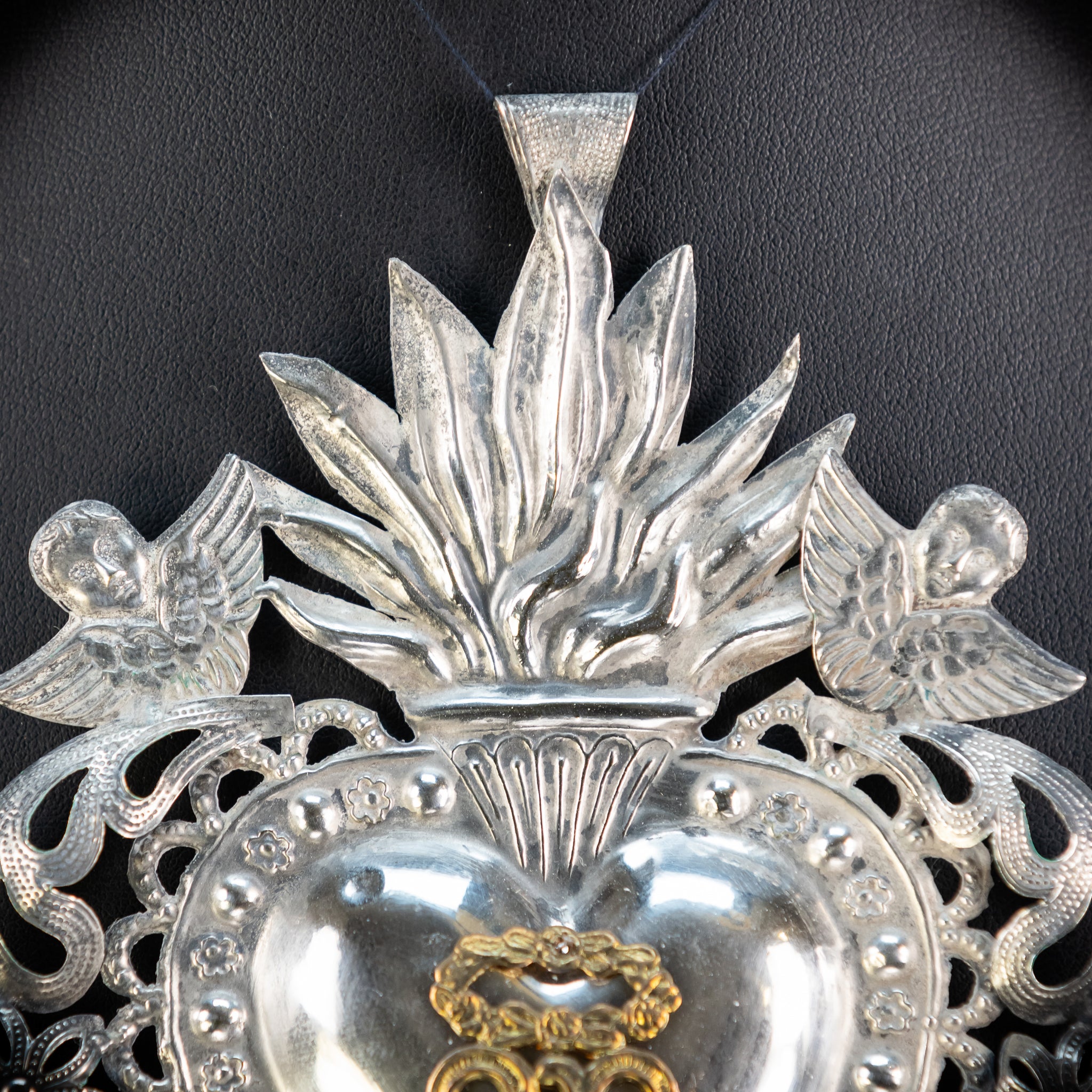 Solid Silver Votive Heart | 1800s Grace Received 6.5"