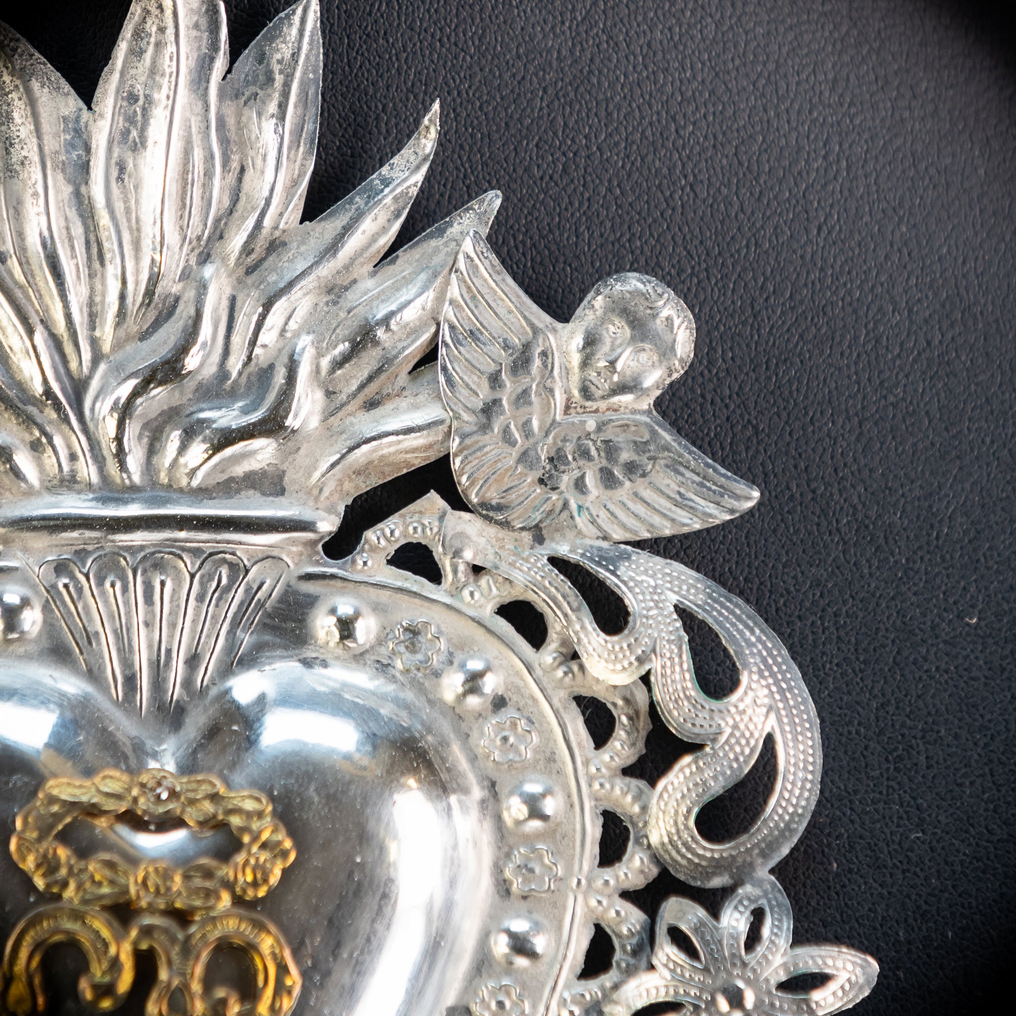 Solid Silver Votive Heart | 1800s Grace Received 6.5"