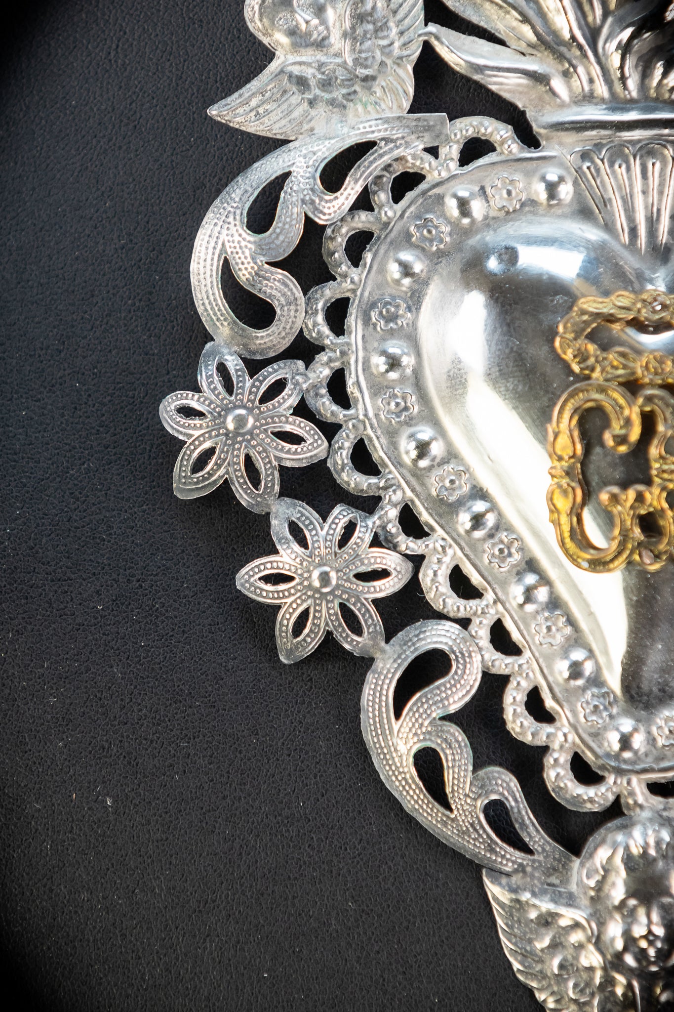 Solid Silver Votive Heart | 1800s Grace Received 6.5"