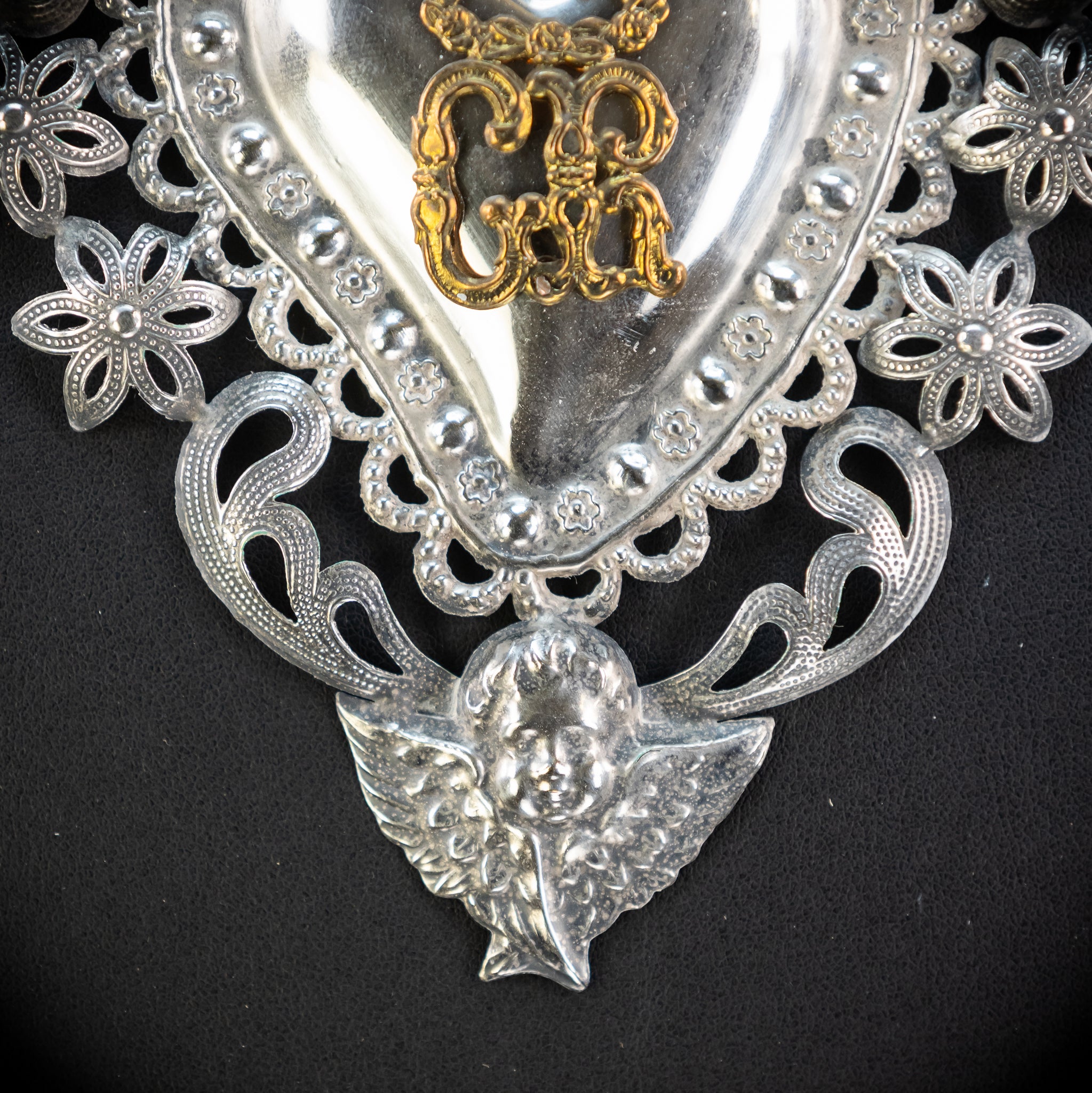 Solid Silver Votive Heart | 1800s Grace Received 6.5"