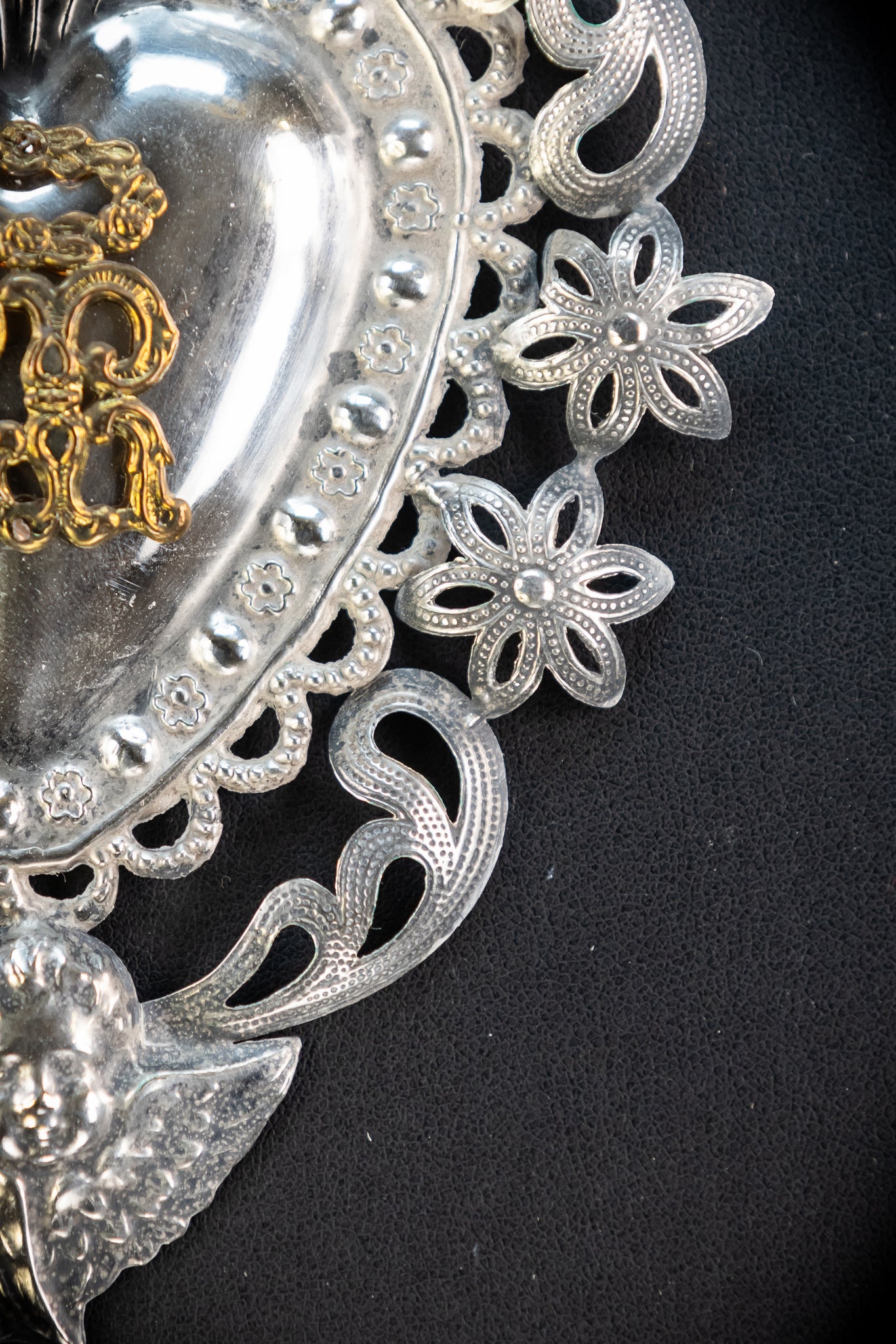 Solid Silver Votive Heart | 1800s Grace Received 6.5"