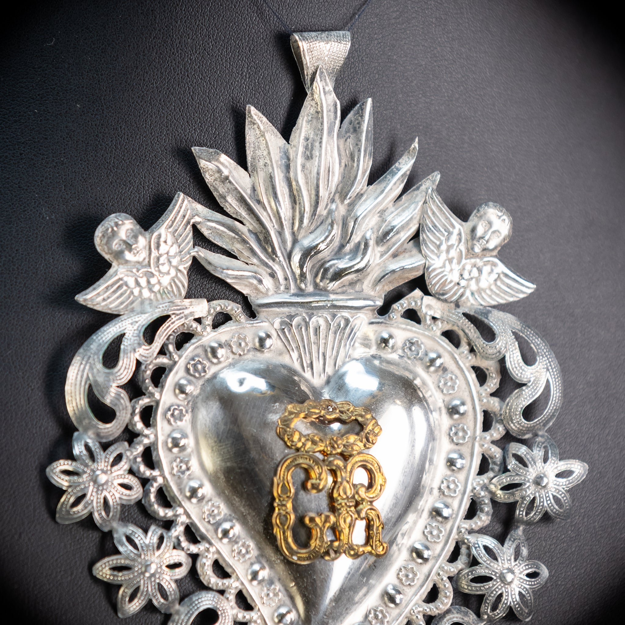 Solid Silver Votive Heart | 1800s Grace Received 6.5"