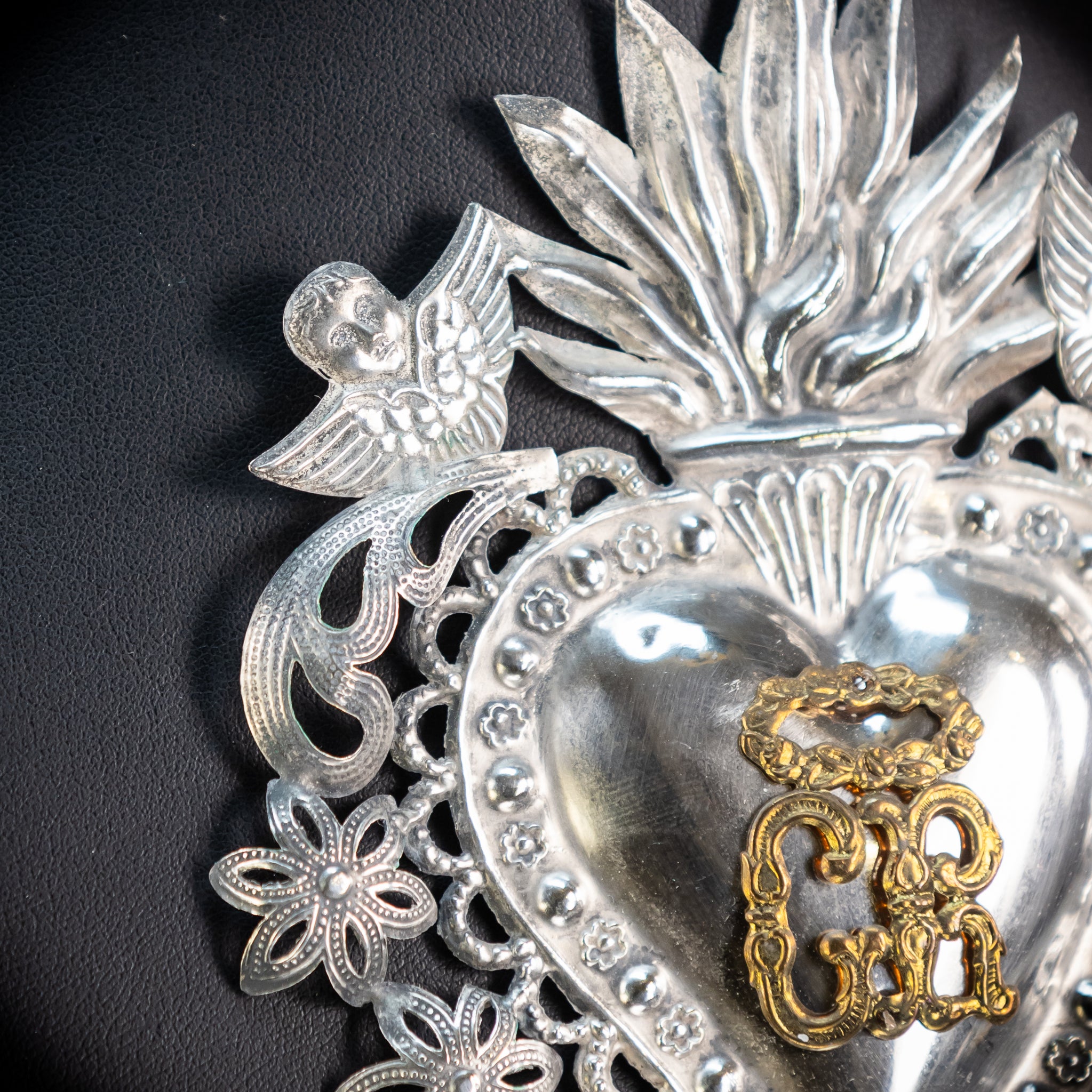 Solid Silver Votive Heart | 1800s Grace Received 6.5"